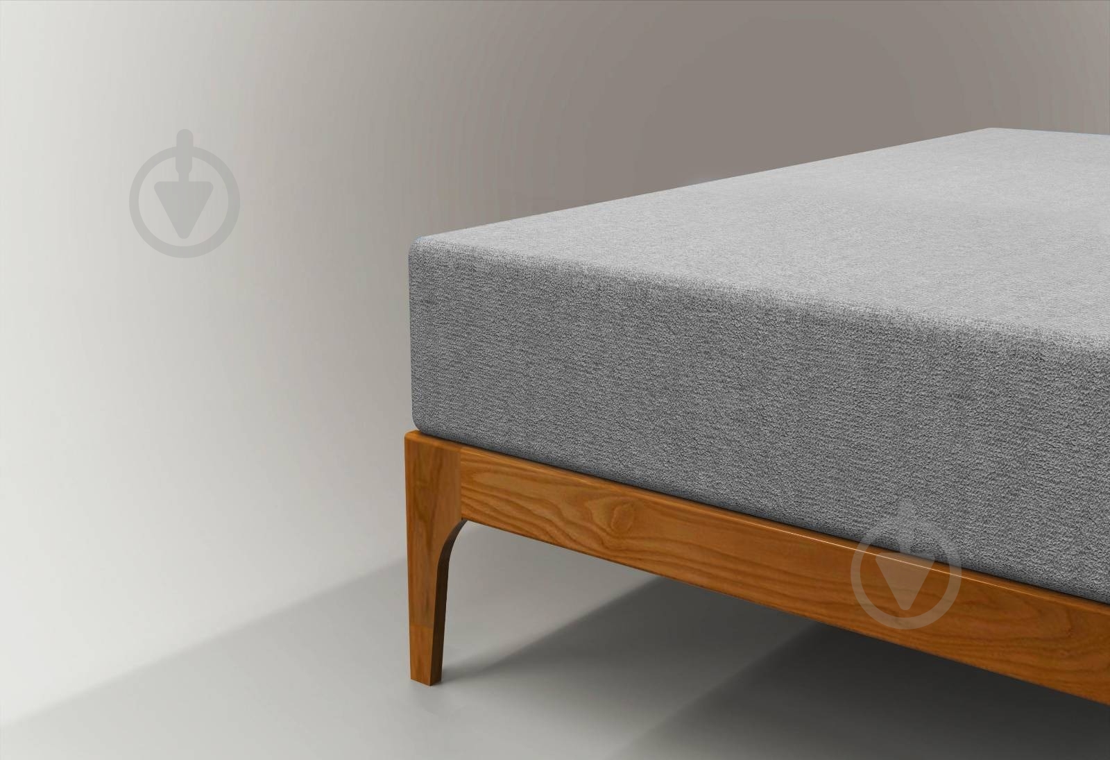 Простирадло на резинці махрове Jersey havlu 120x200 см сірий Ю-ТЕК - фото 1