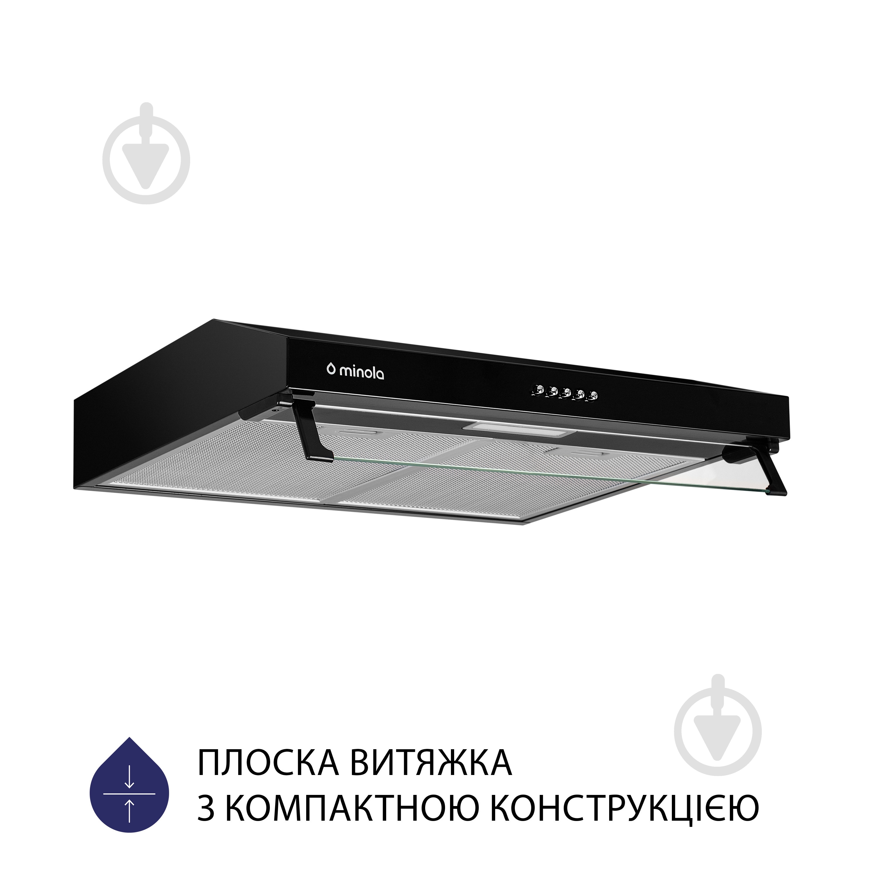 Вытяжка Minola HPL 617 BL плоская - фото 2