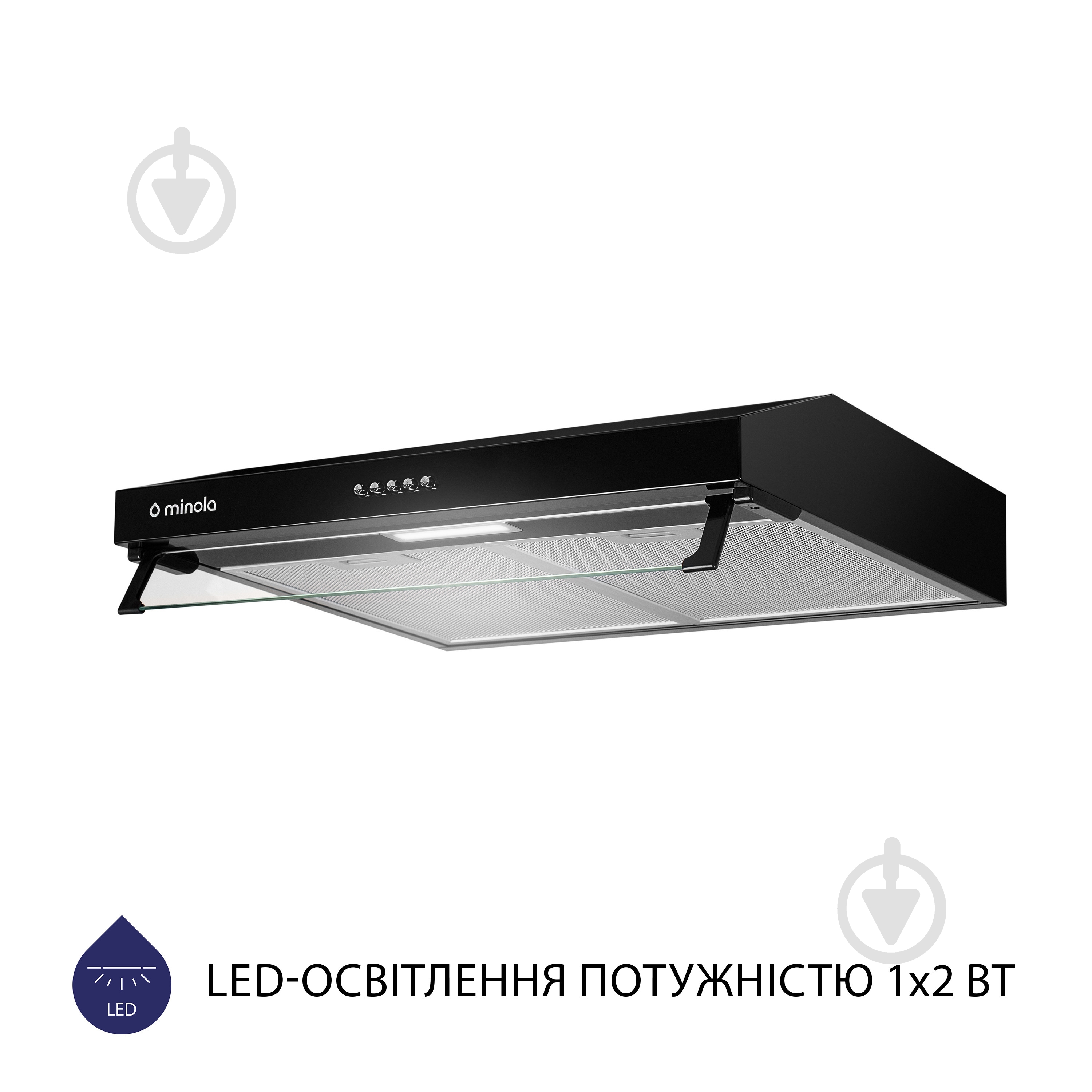 Вытяжка Minola HPL 617 BL плоская - фото 3