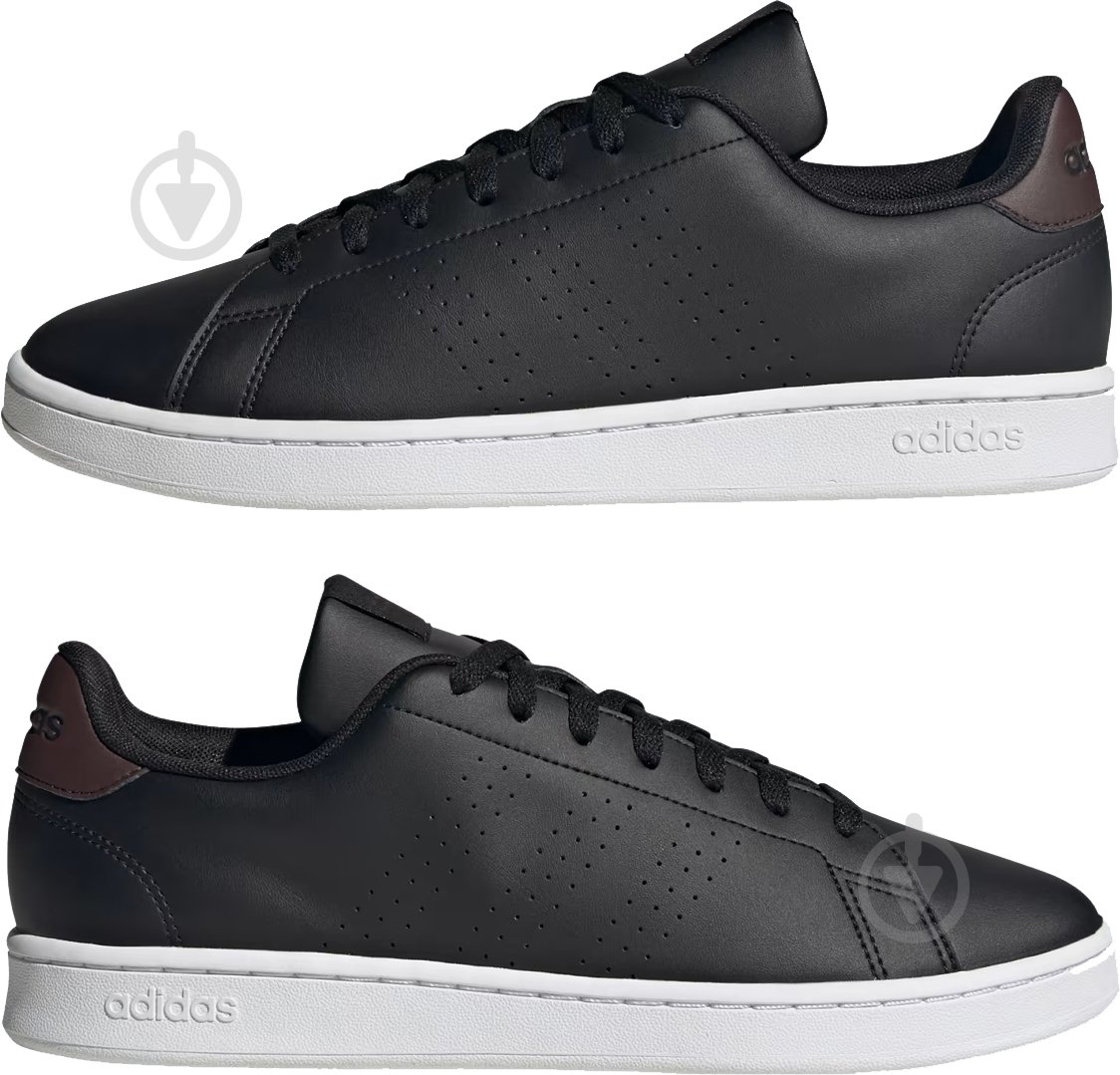 Кроссовки мужские демисезонные Adidas ADVANTAGE ID9630 р.42 2/3 черные - фото 5