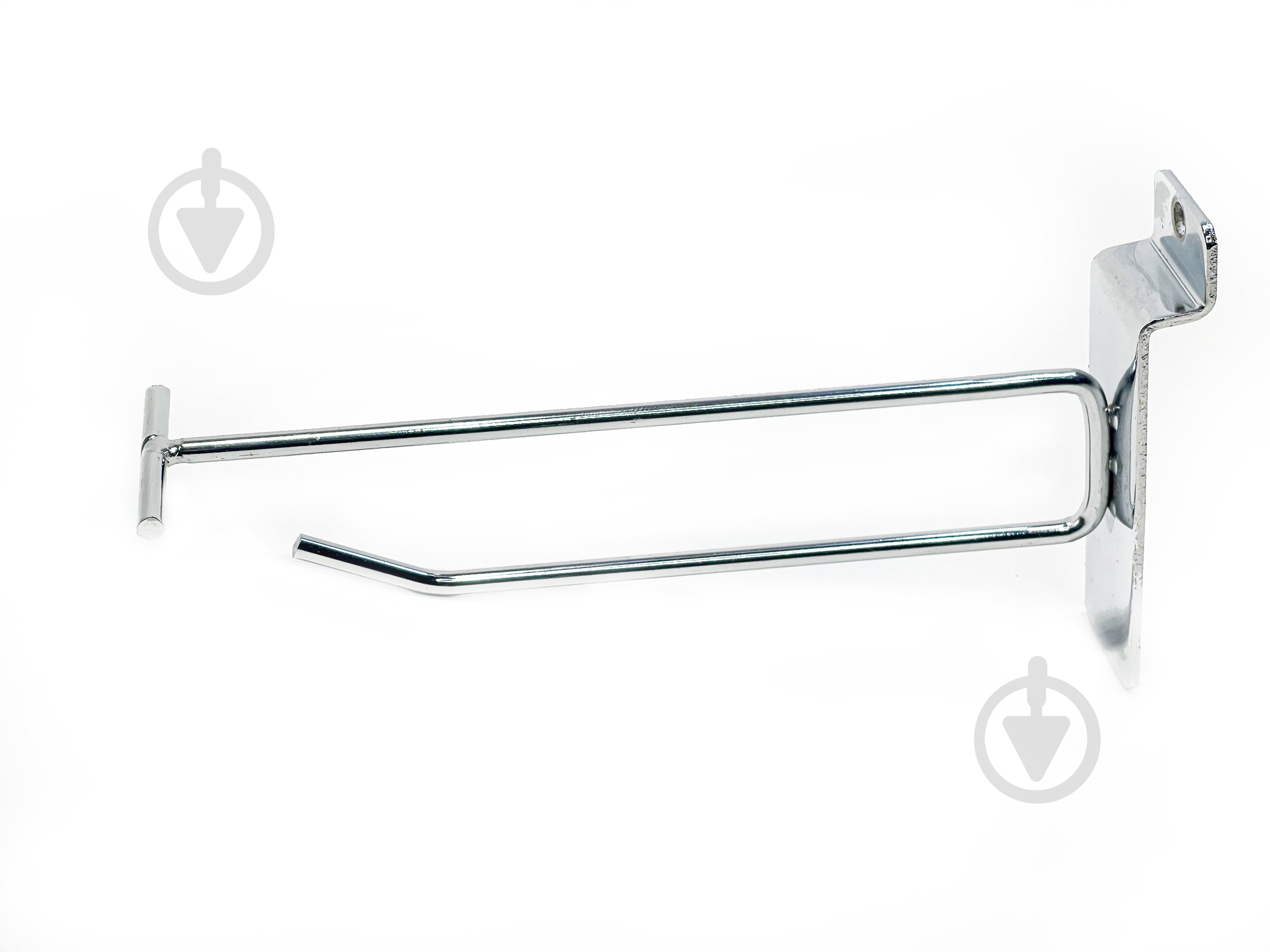 Крючок с ценником 15 см для экономпанели хром - фото 1