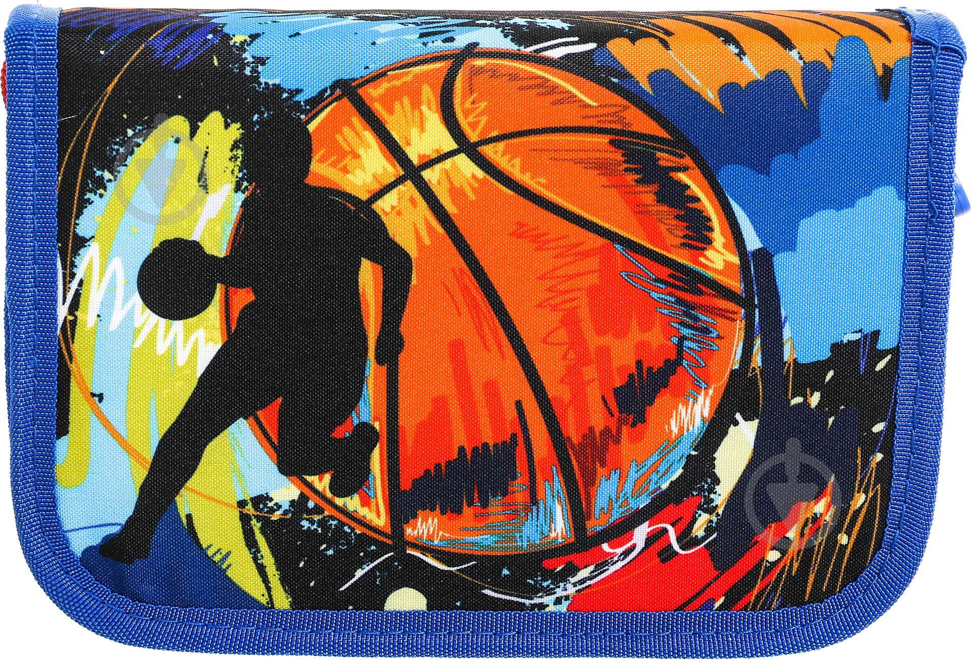 Пенал шкільний Баскетбол синій - фото 1