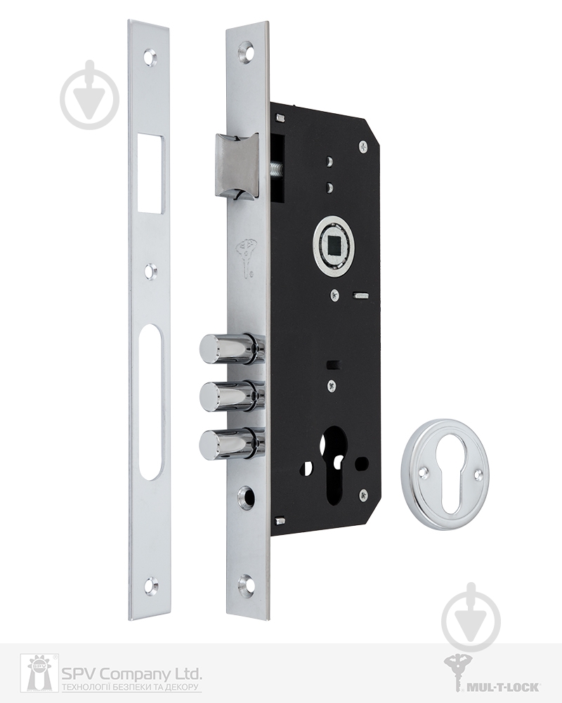 Дверной замок входной Mul-T-Lock 1-WAY DIN 204S NC UNIV BS 45 мм SP - фото 1