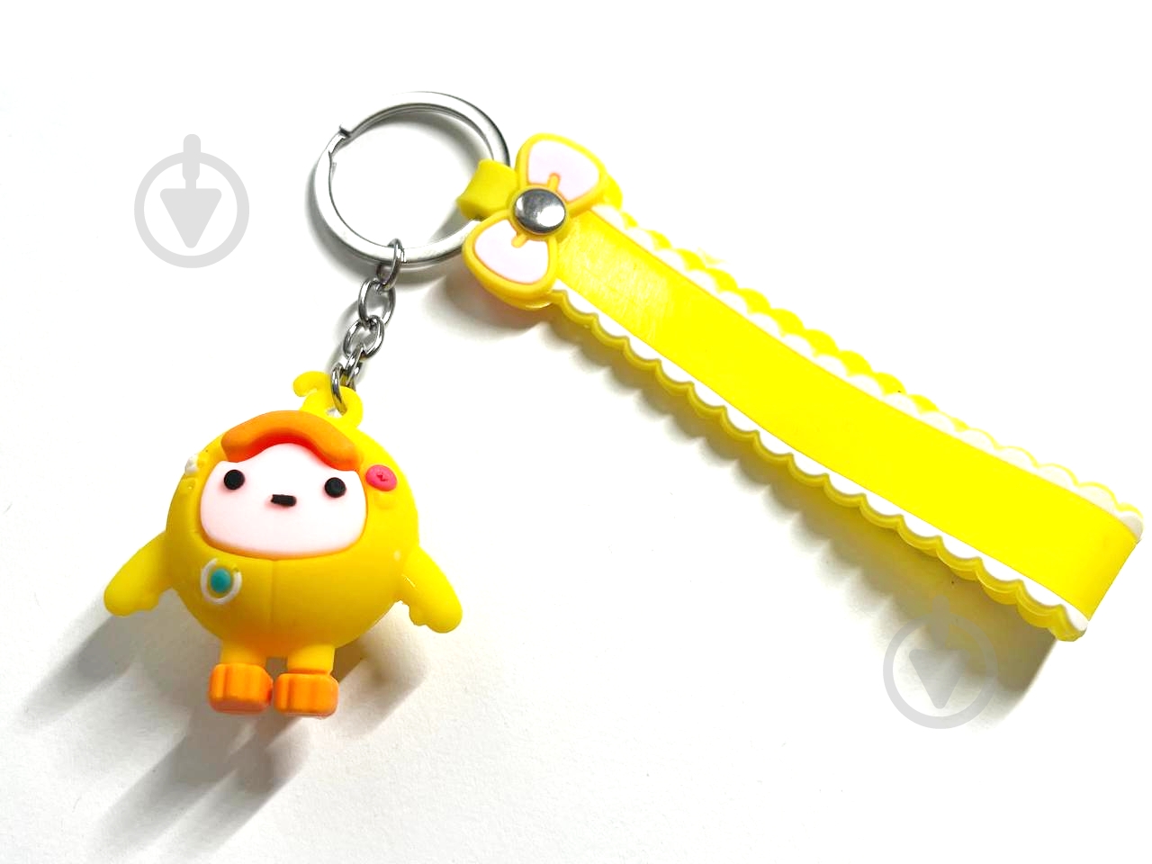 Брелок для ключей Eggy яйцо желтая девочка - фото 1