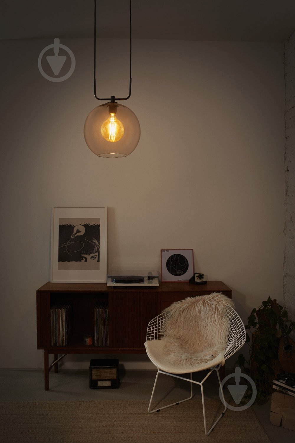 Светильник подвесной Ledvance Globe Pendant 1x60 Вт E27 серый - фото 4