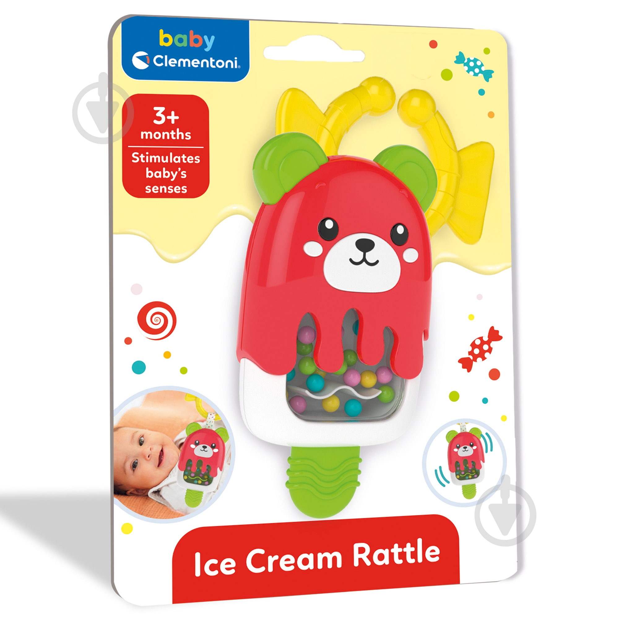 Погремушка Clementoni "Ice Cream Rattle" 17503 - фото 2