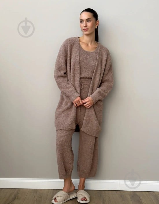 Кардиган в’язаний MISO Soft р. one size (S-L) коричневий - фото 2