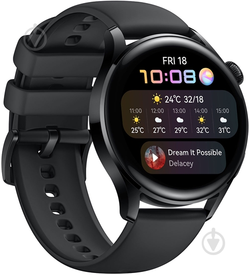 Смарт-часы Huawei Watch 3 black (55026820) - фото 1 Смарт-часы Huawei Watch 3 black (55026820) - фото 1
