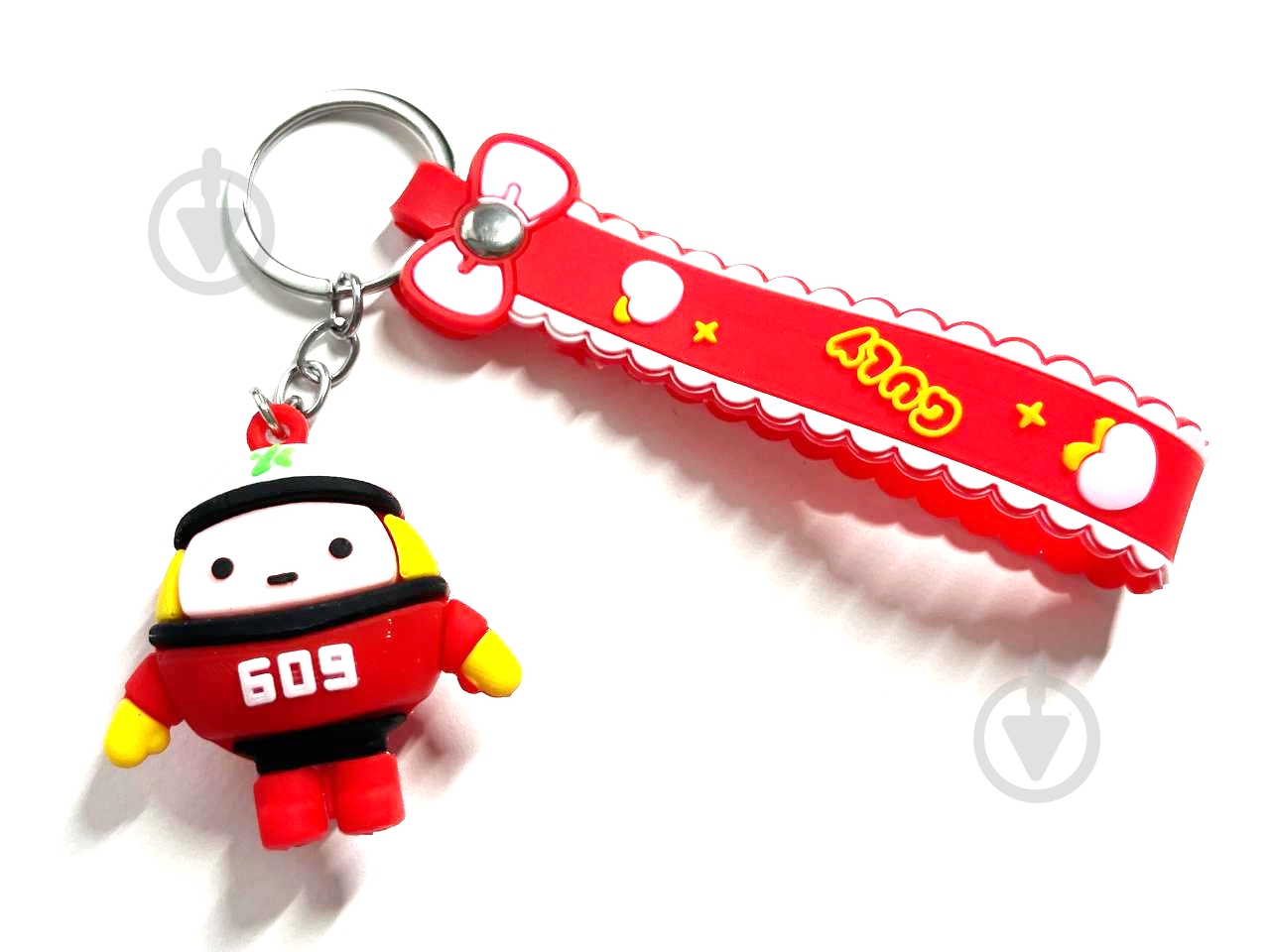 Брелок для ключів Eggy яйце червоне - фото 1