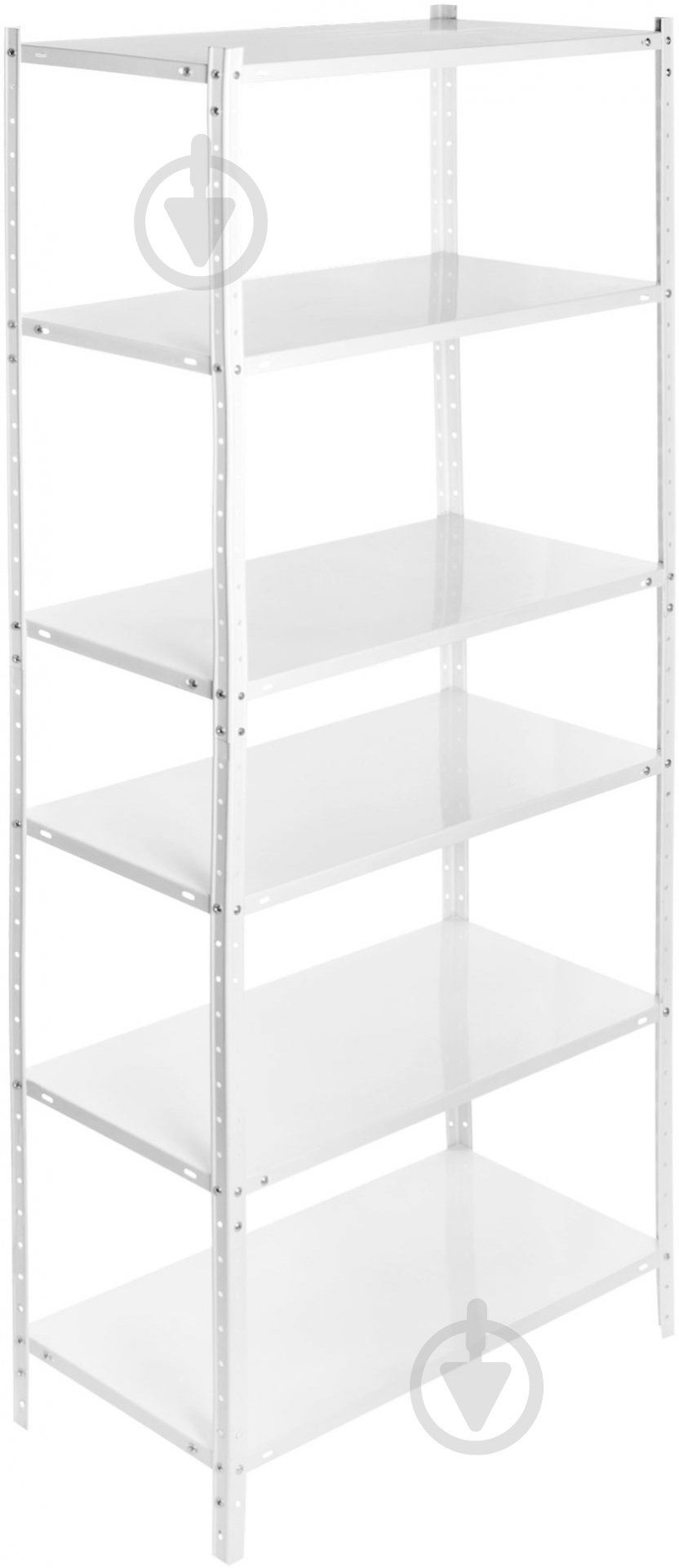 Стелаж 2100x950x400 мм Гранд білий метал полиці 6 шт. фарбований - фото 1