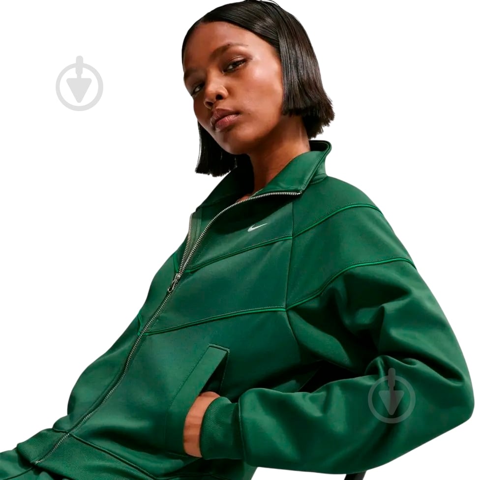 ᐉ Кофта Nike W NSW NK WR POLY KNIT JKT HJ0975-323 р.L зеленый