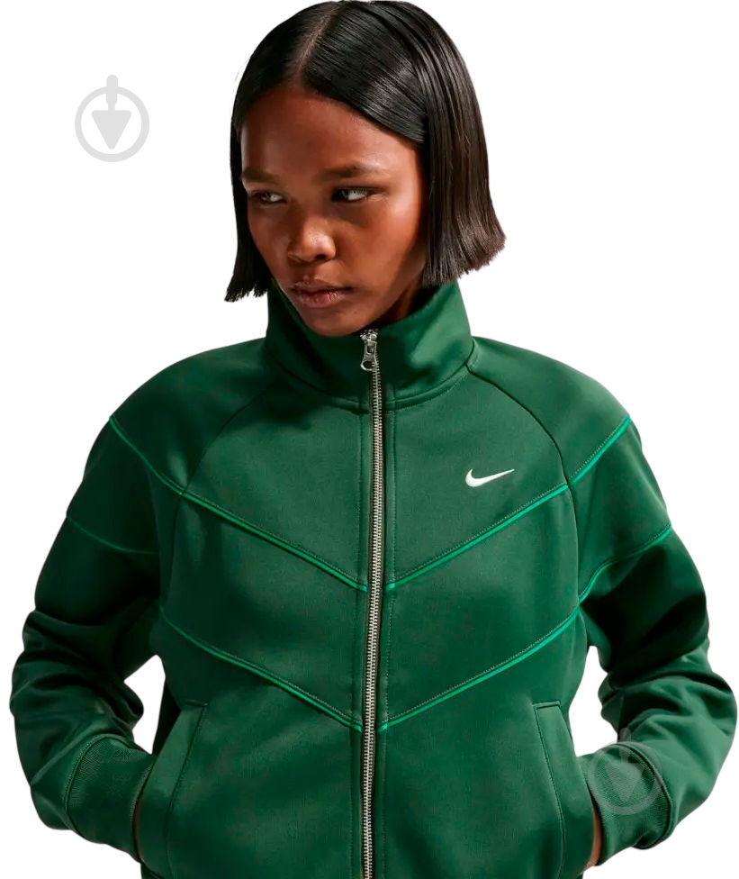 ᐉ Кофта Nike W NSW NK WR POLY KNIT JKT HJ0975-323 р.L зеленый