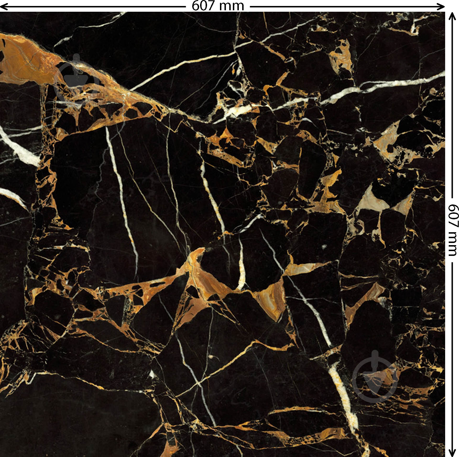 ᐉ Плитка Golden Tile Terragres Saint Laurent black 9АС510 60,7x60