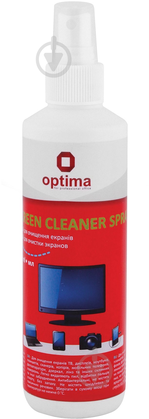 Спрей для экранов Optima 250 мл (O72613k) - фото 1