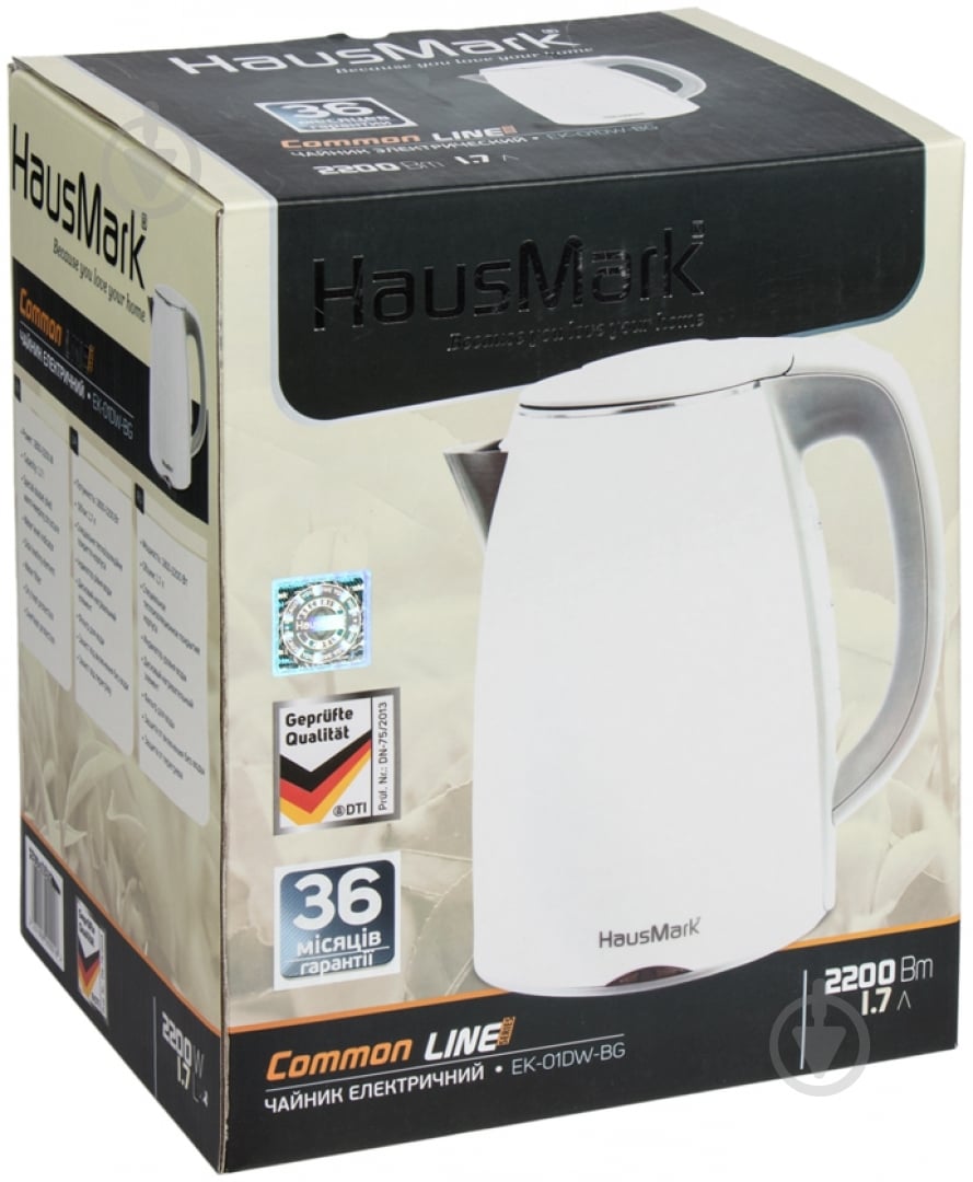 Электрочайник HausMark EK-01DW-BG - фото 5