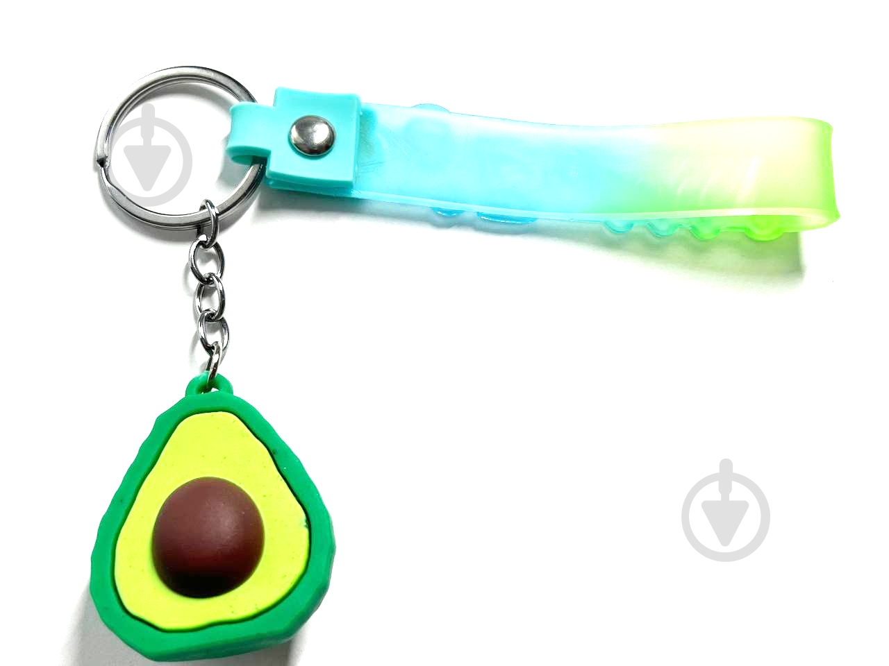 Брелок для ключей Авокадо голубой - фото 2