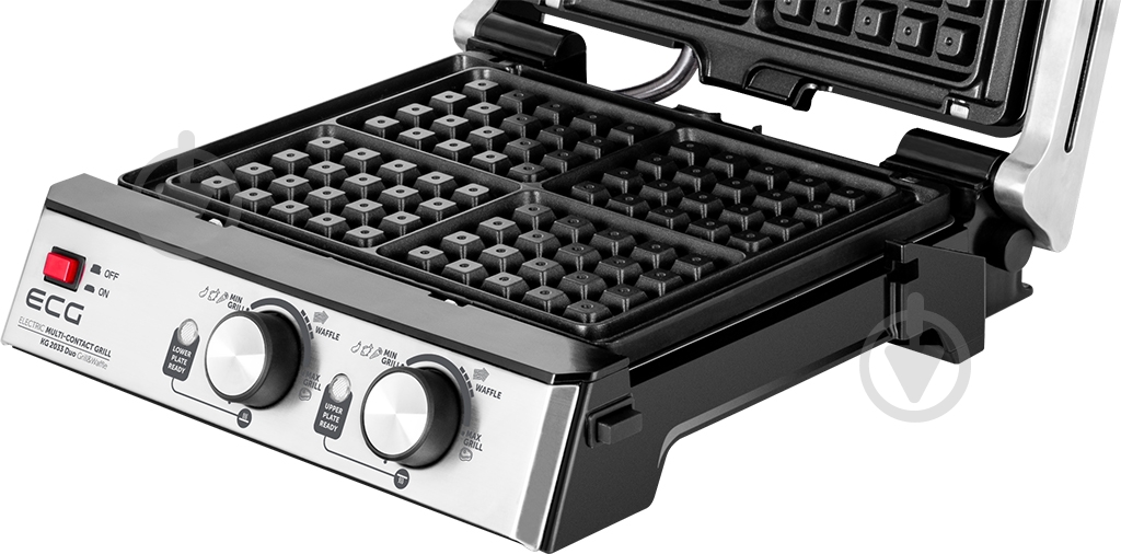 Вафельница-гриль ECG KG 2033 Duo Grill & Waffle - фото 12