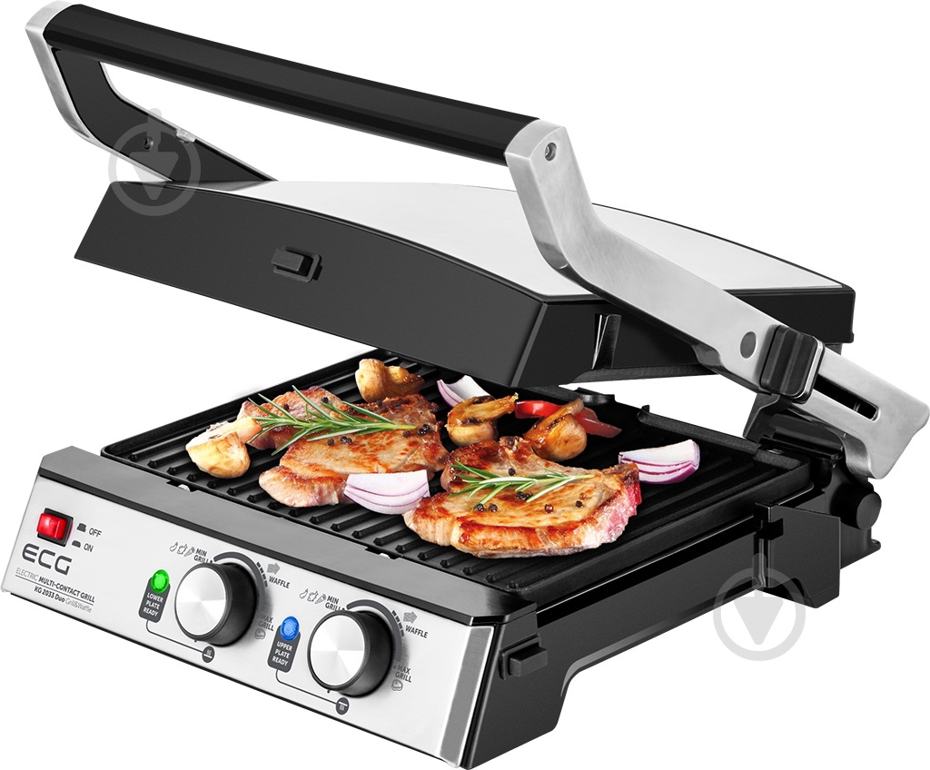 Вафельница-гриль ECG KG 2033 Duo Grill & Waffle - фото 7