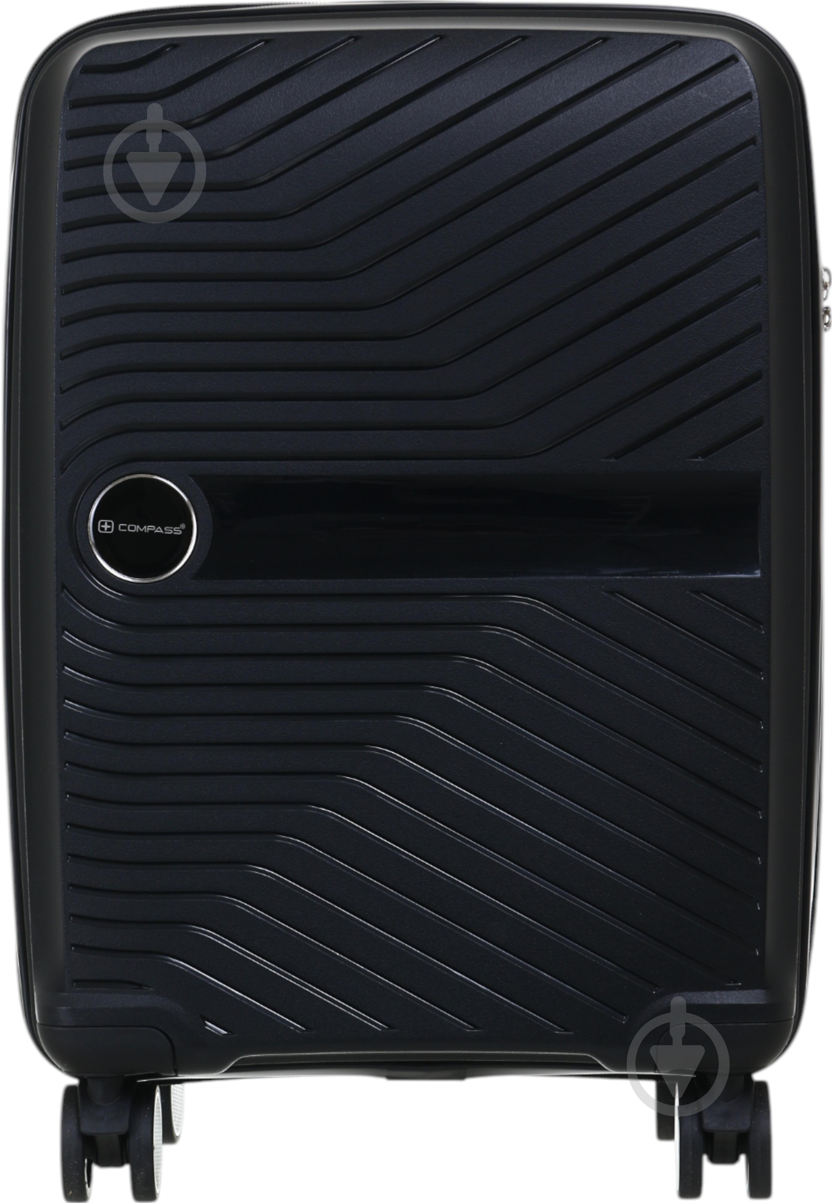Чемодан Compass PP-849 S черный - фото 1