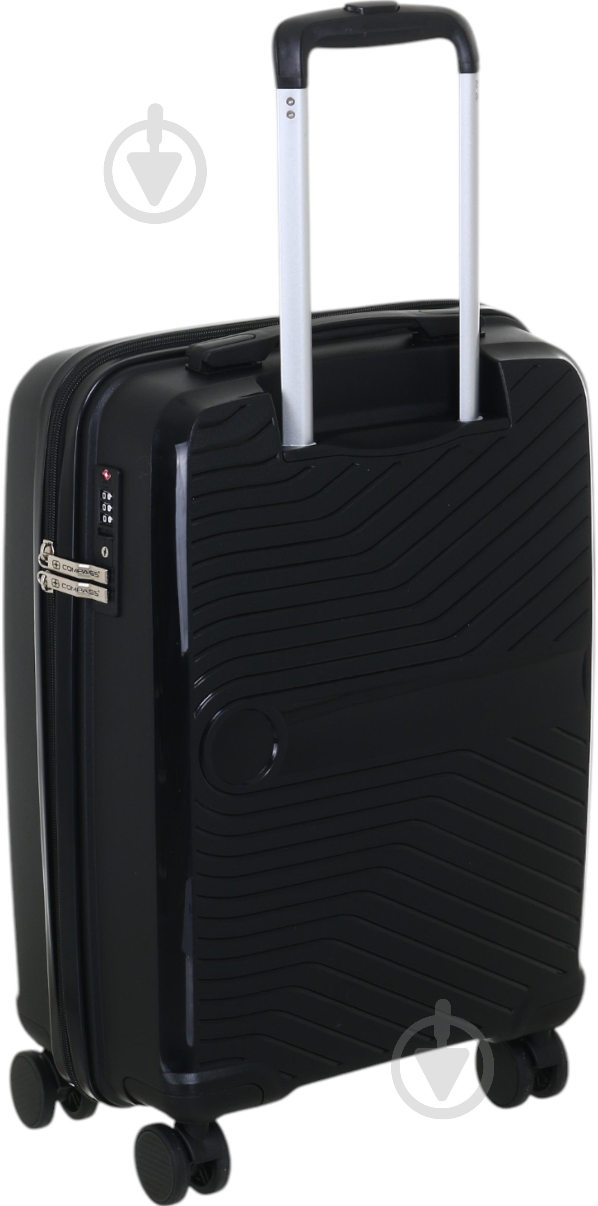 Чемодан Compass PP-849 S черный - фото 5