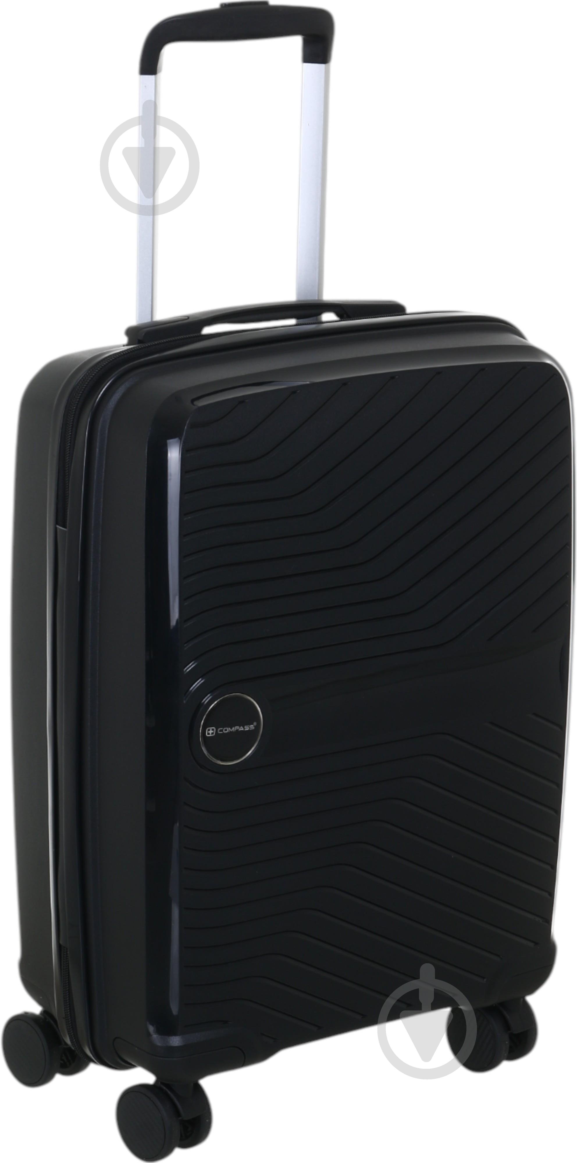 Чемодан Compass PP-849 S черный - фото 3