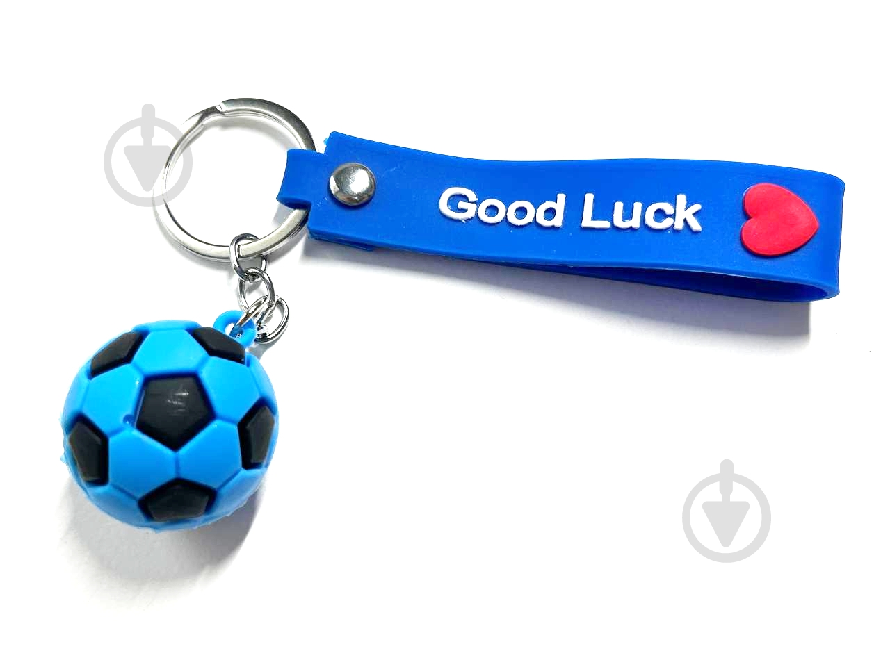 Брелок для ключей Мяч синий - фото 1