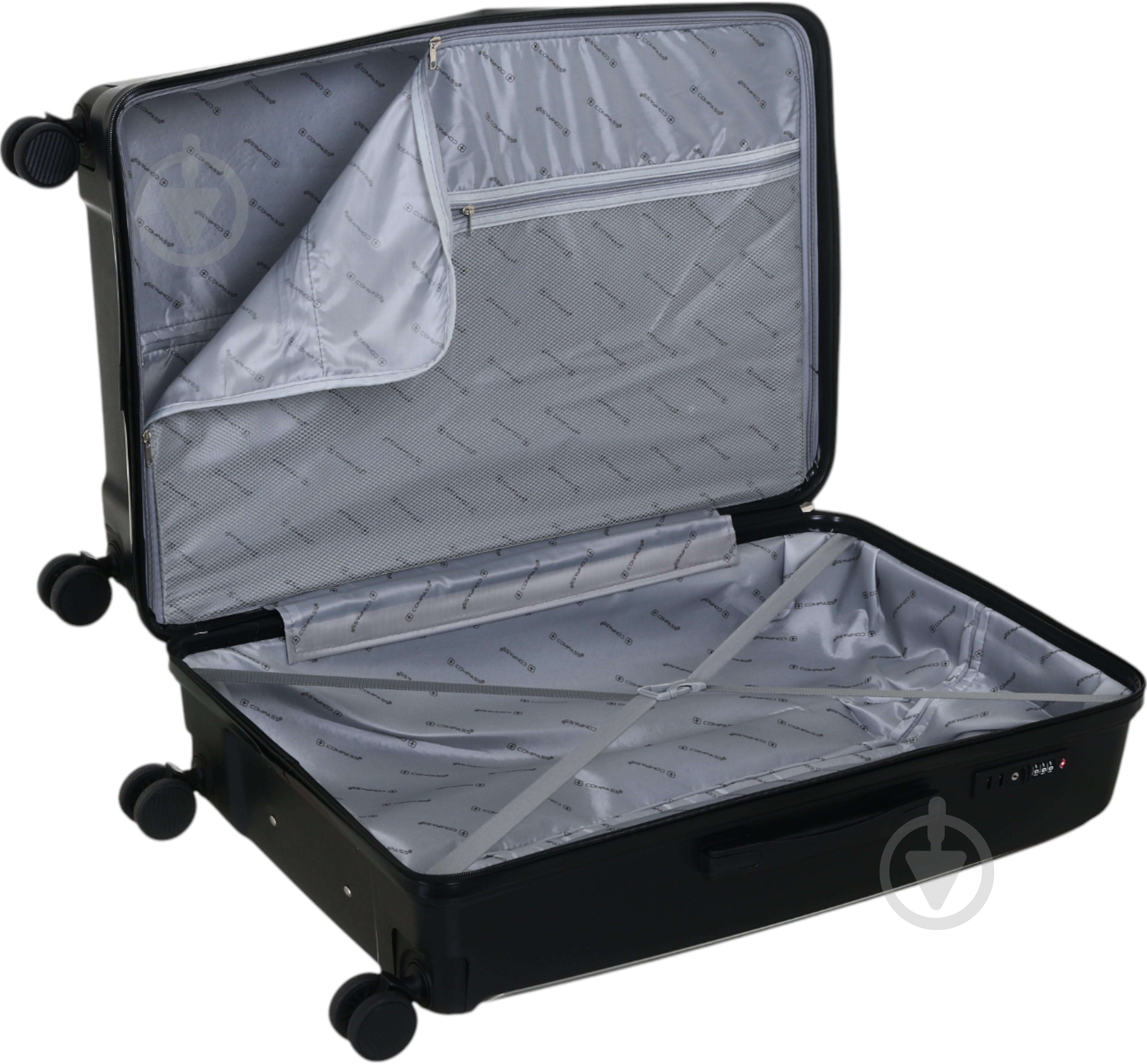 Чемодан Compass PP-849 L черный - фото 11