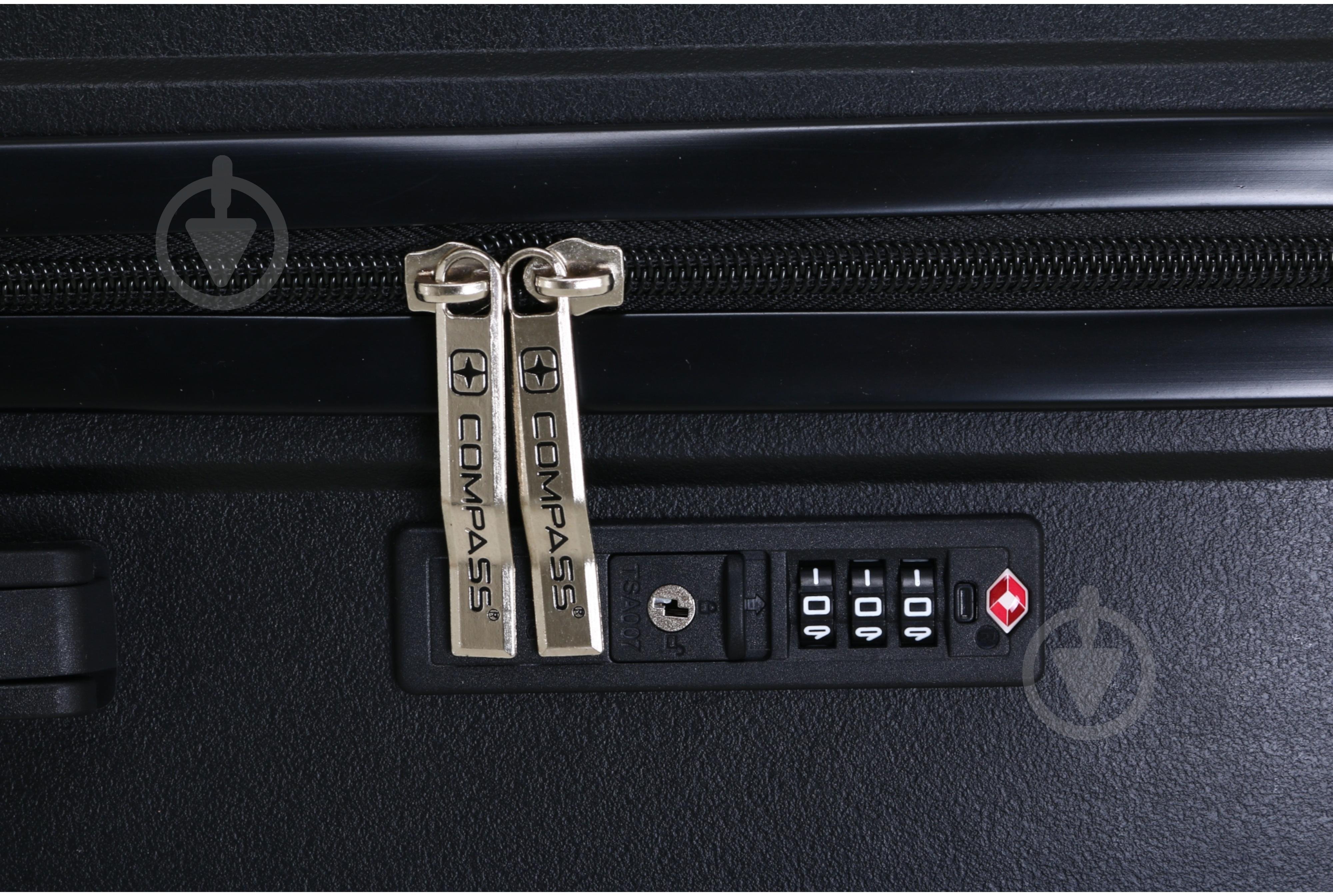 Чемодан Compass PP-849 L черный - фото 8