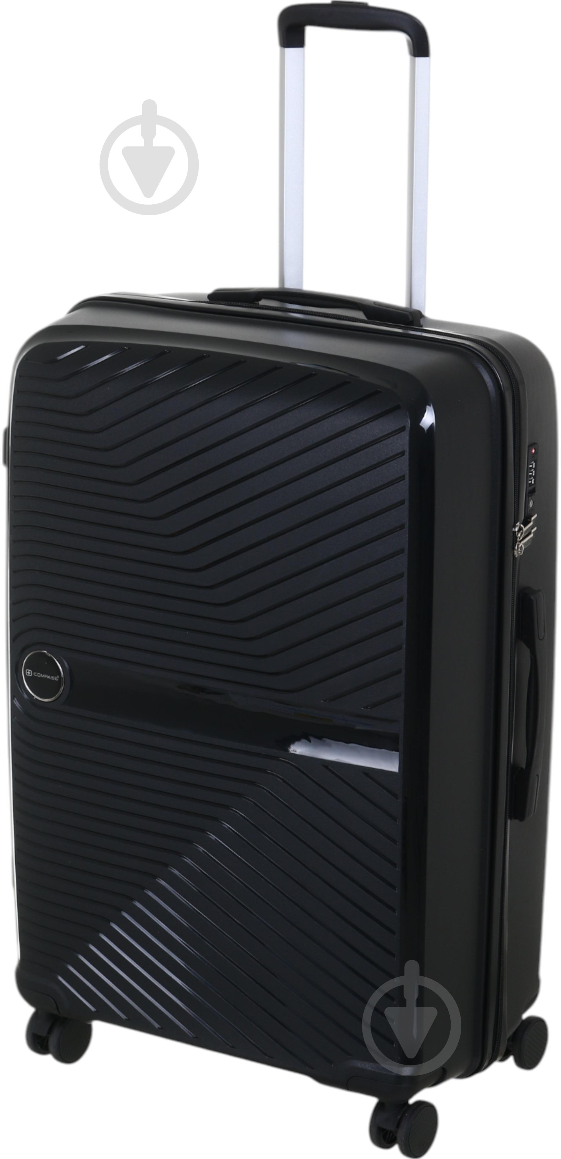 Чемодан Compass PP-849 L черный - фото 4
