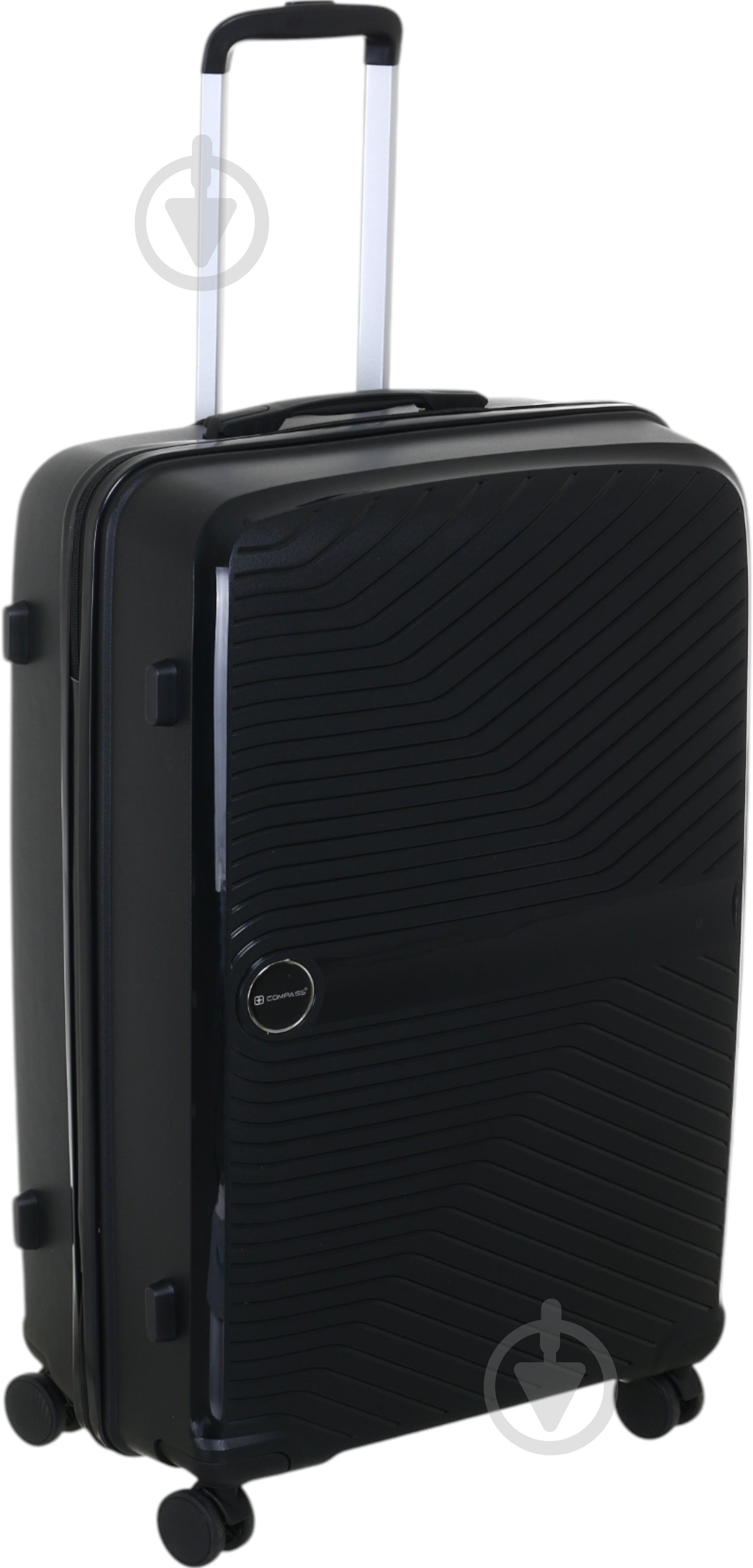Чемодан Compass PP-849 L черный - фото 3