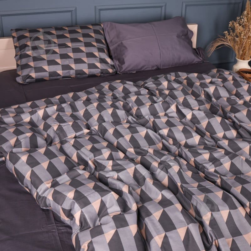 Комплект постельного белья 22-1441 Dark Cube Pattern 200х220 см мульти MirSon - фото 1 Комплект постельного белья 22-1441 Dark Cube Pattern 200х220 см мульти MirSon - фото 1
