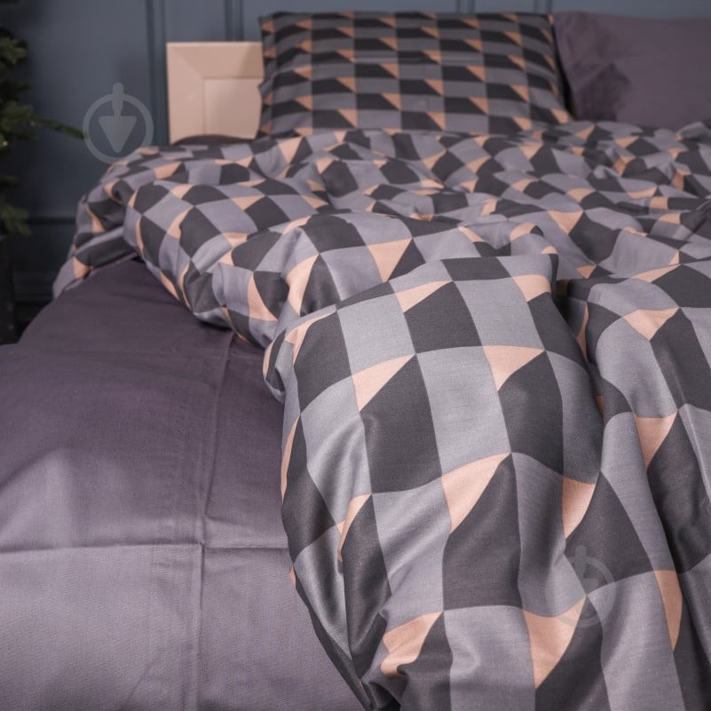 Комплект постельного белья 22-1441 Dark Cube Pattern 200х220 см мульти MirSon - фото 3 Комплект постельного белья 22-1441 Dark Cube Pattern 200х220 см мульти MirSon - фото 3