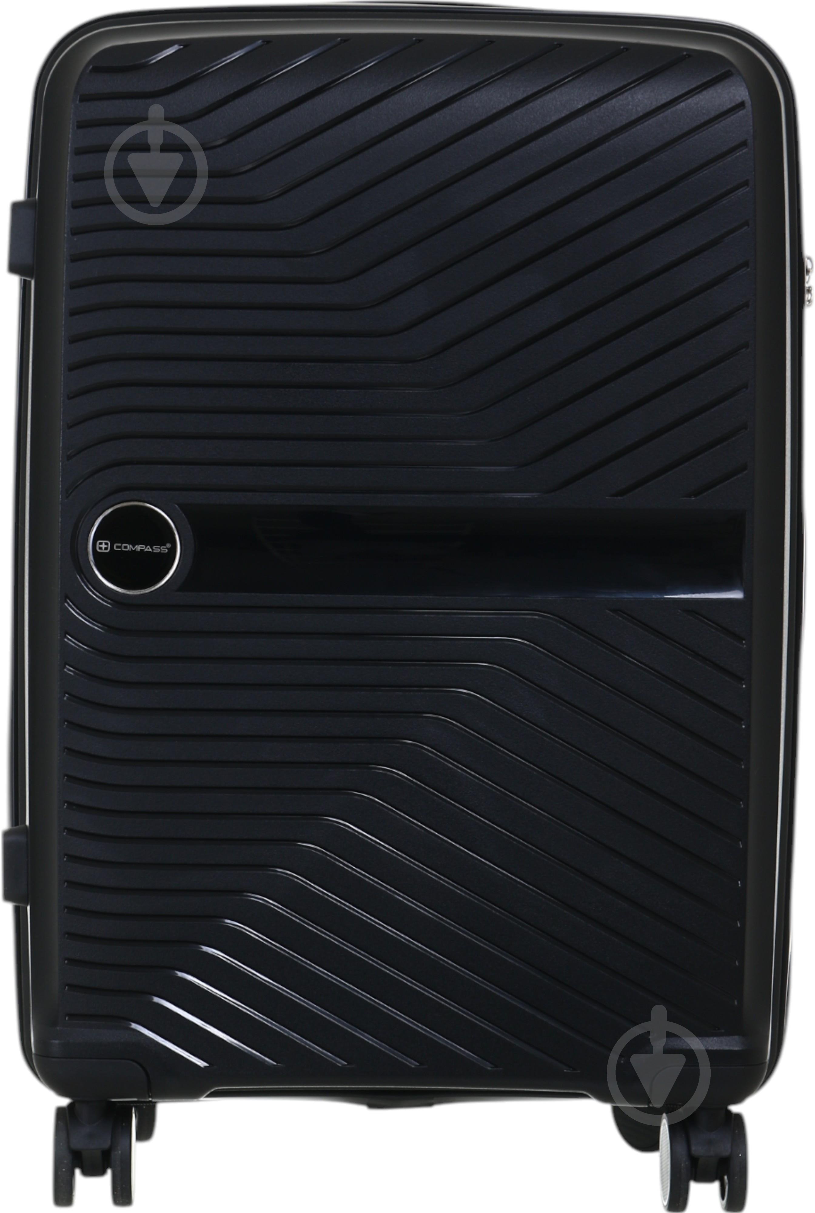 Чемодан Compass PP-849 M черный - фото 1