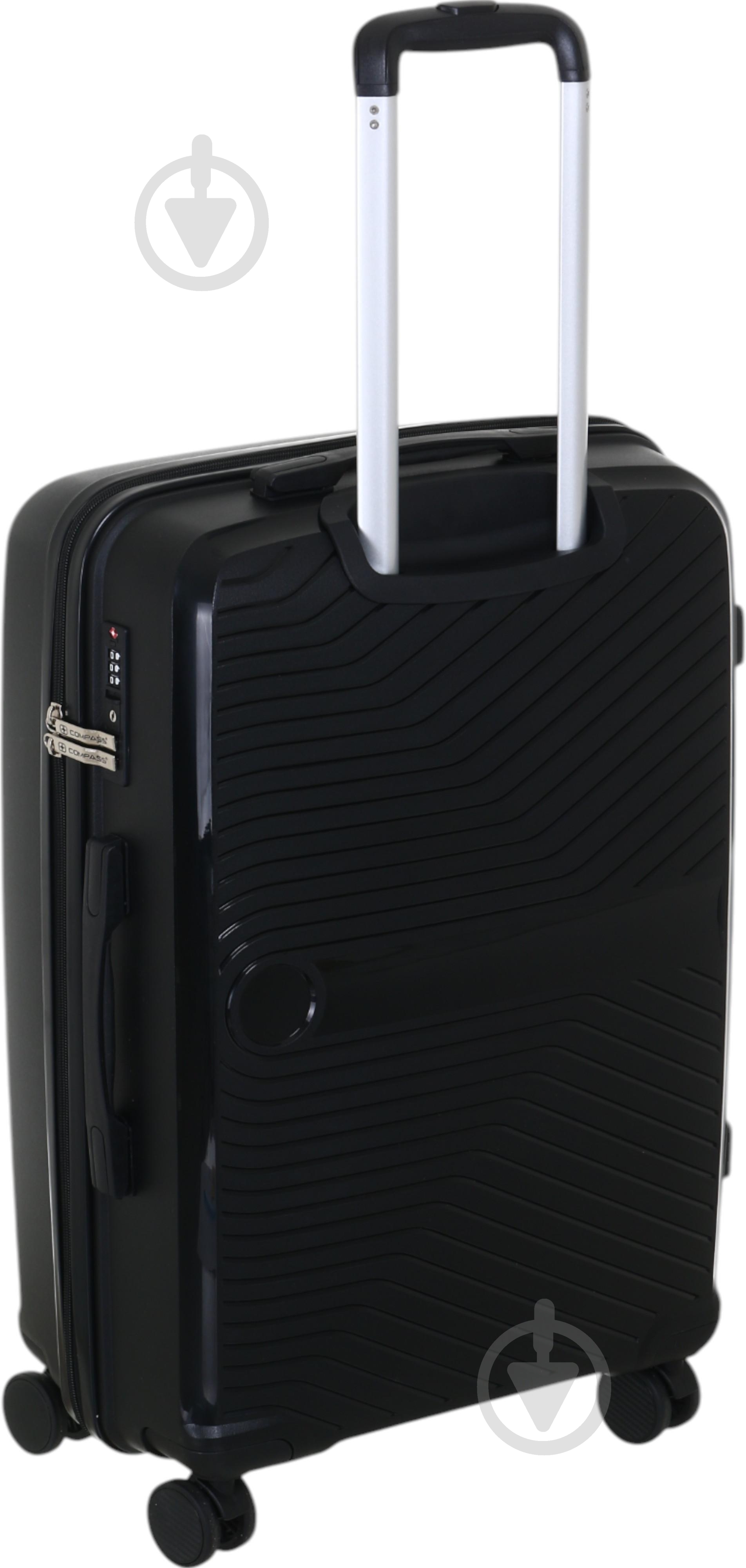 Чемодан Compass PP-849 M черный - фото 5