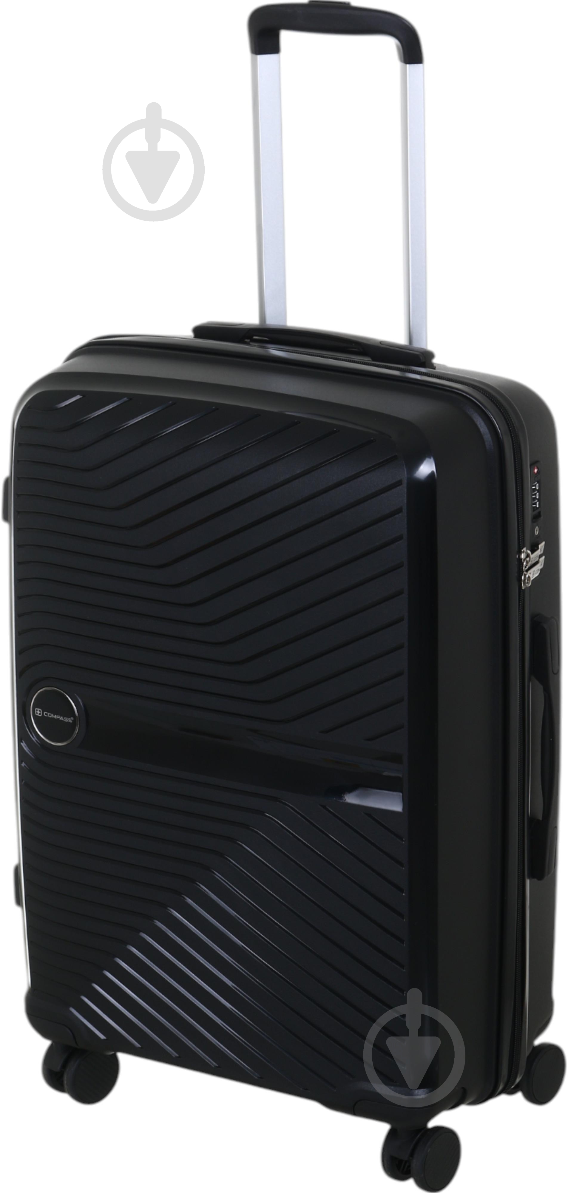 Чемодан Compass PP-849 M черный - фото 4