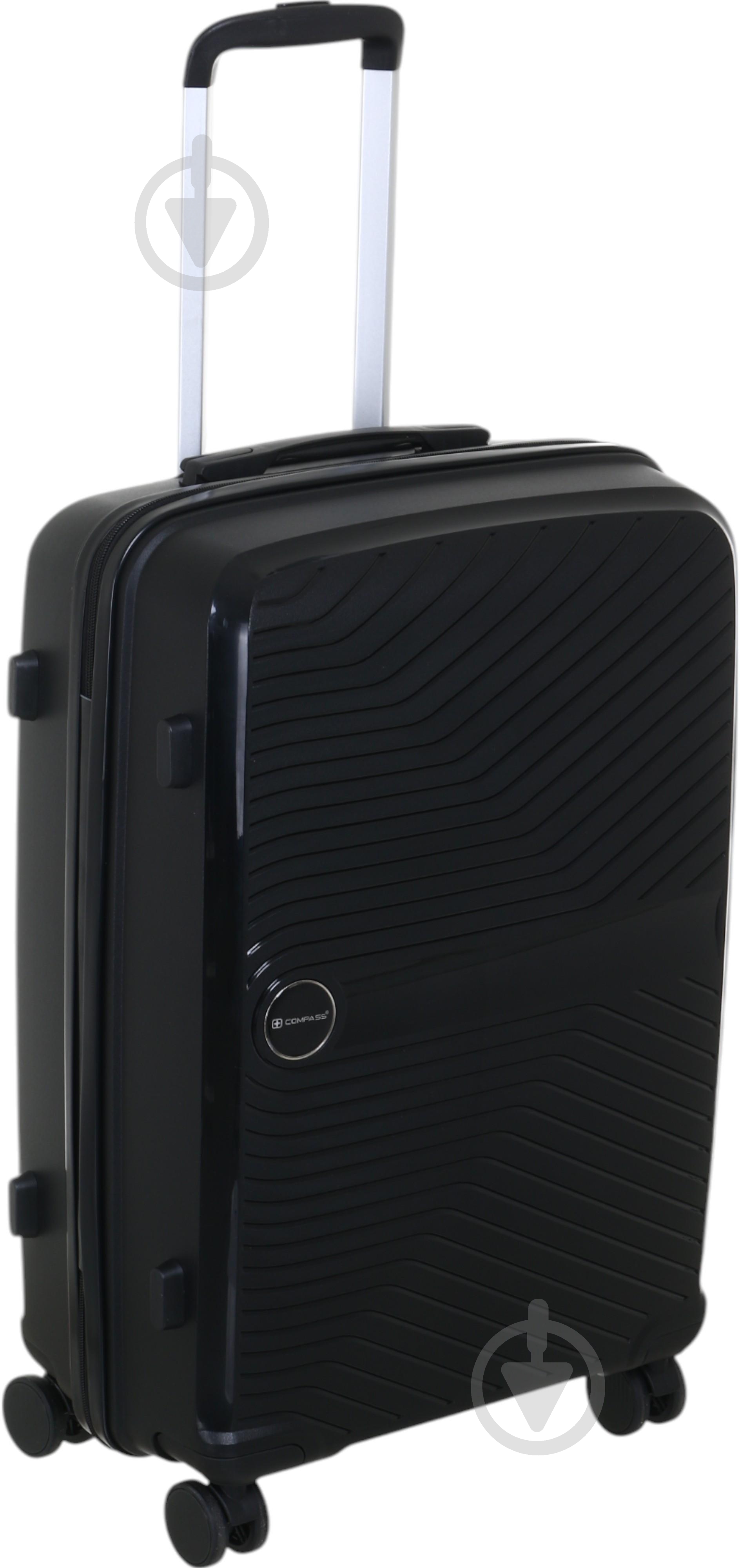 Чемодан Compass PP-849 M черный - фото 3
