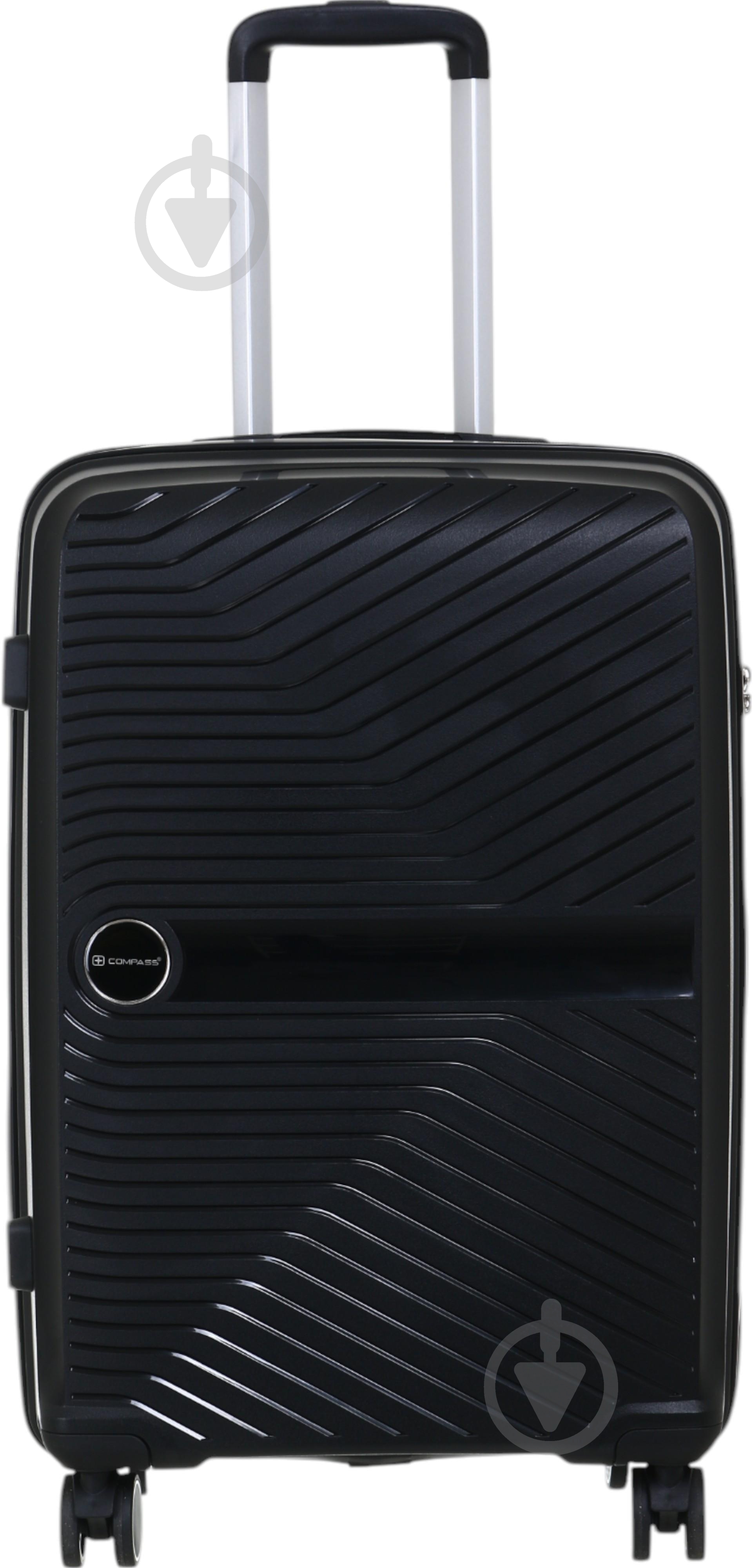 Чемодан Compass PP-849 M черный - фото 2