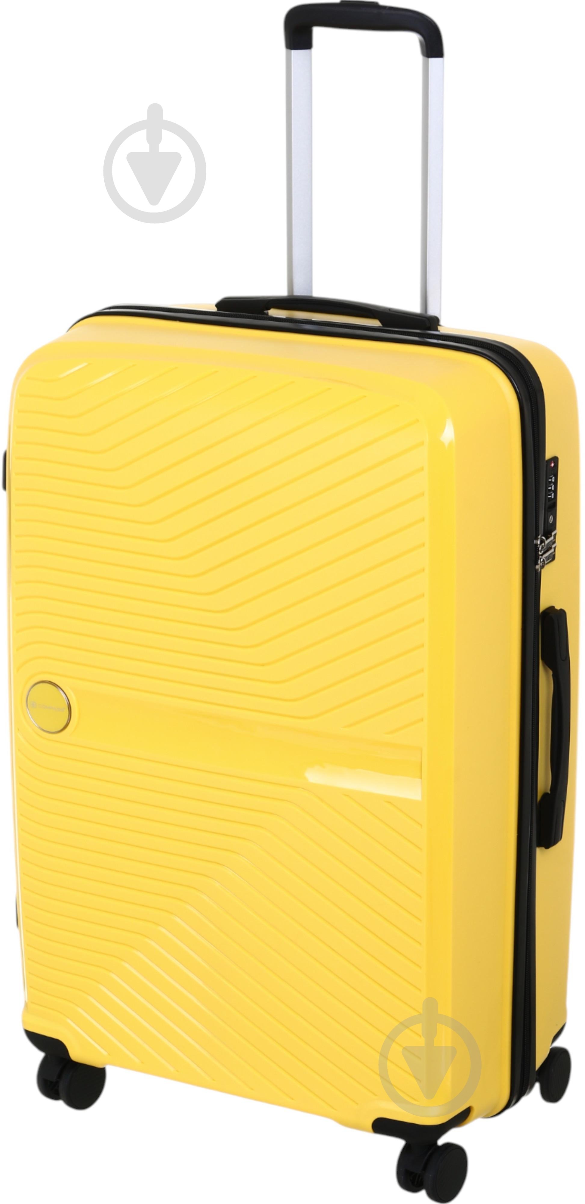 Чемодан Compass PP-849 L желтый - фото 4 Чемодан Compass PP-849 L желтый - фото 4