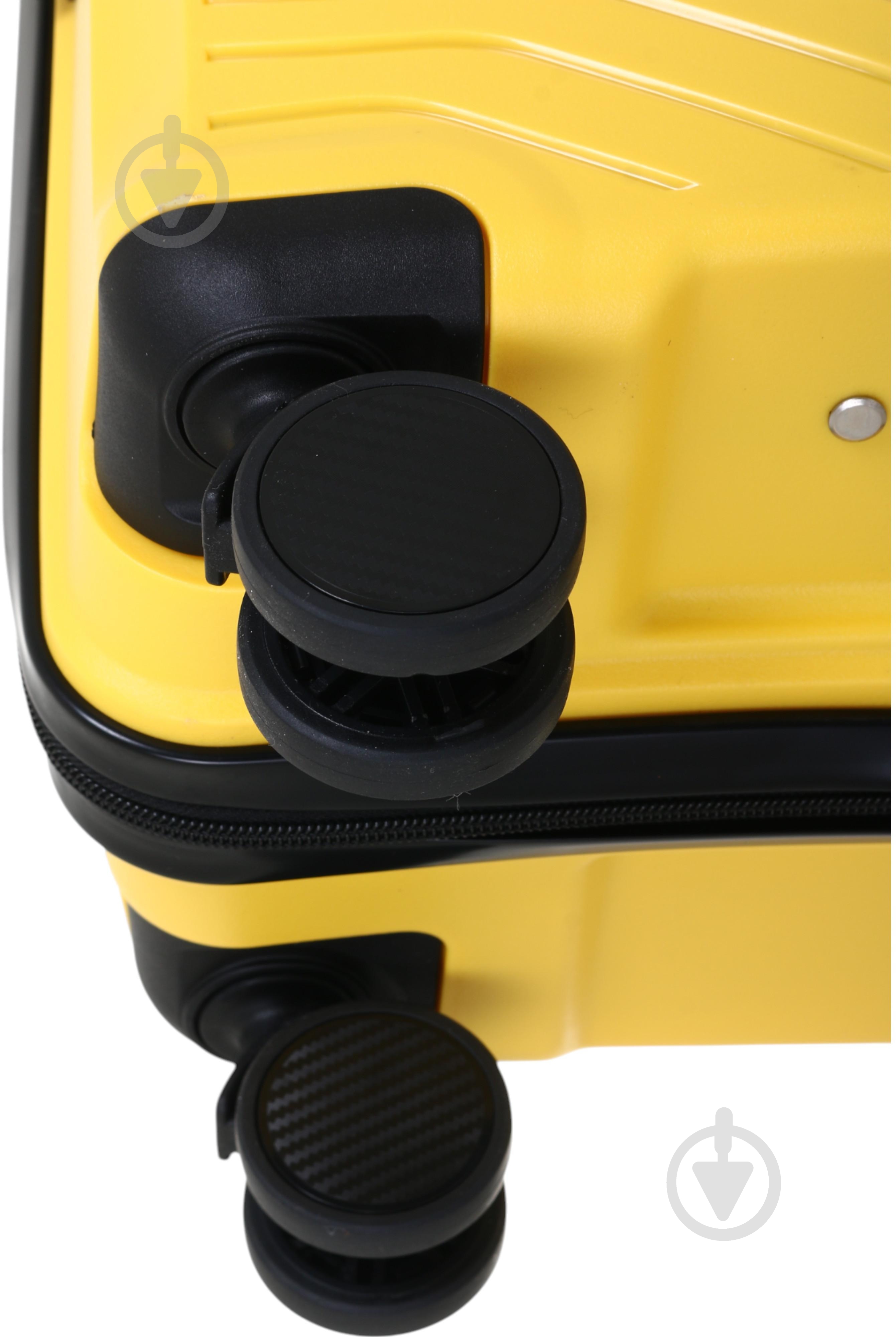 Чемодан Compass PP-849 M желтый - фото 10