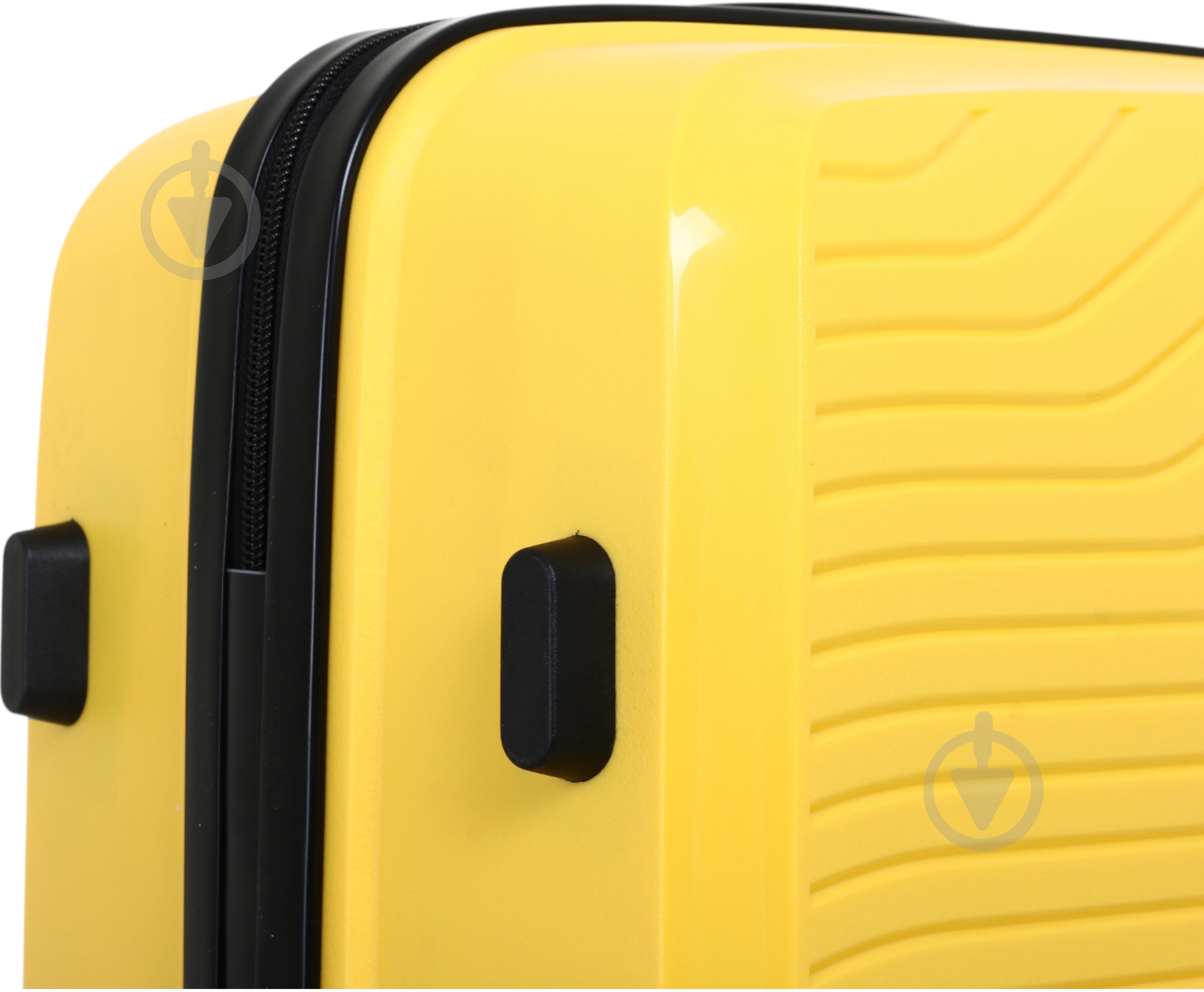 Чемодан Compass PP-849 M желтый - фото 8