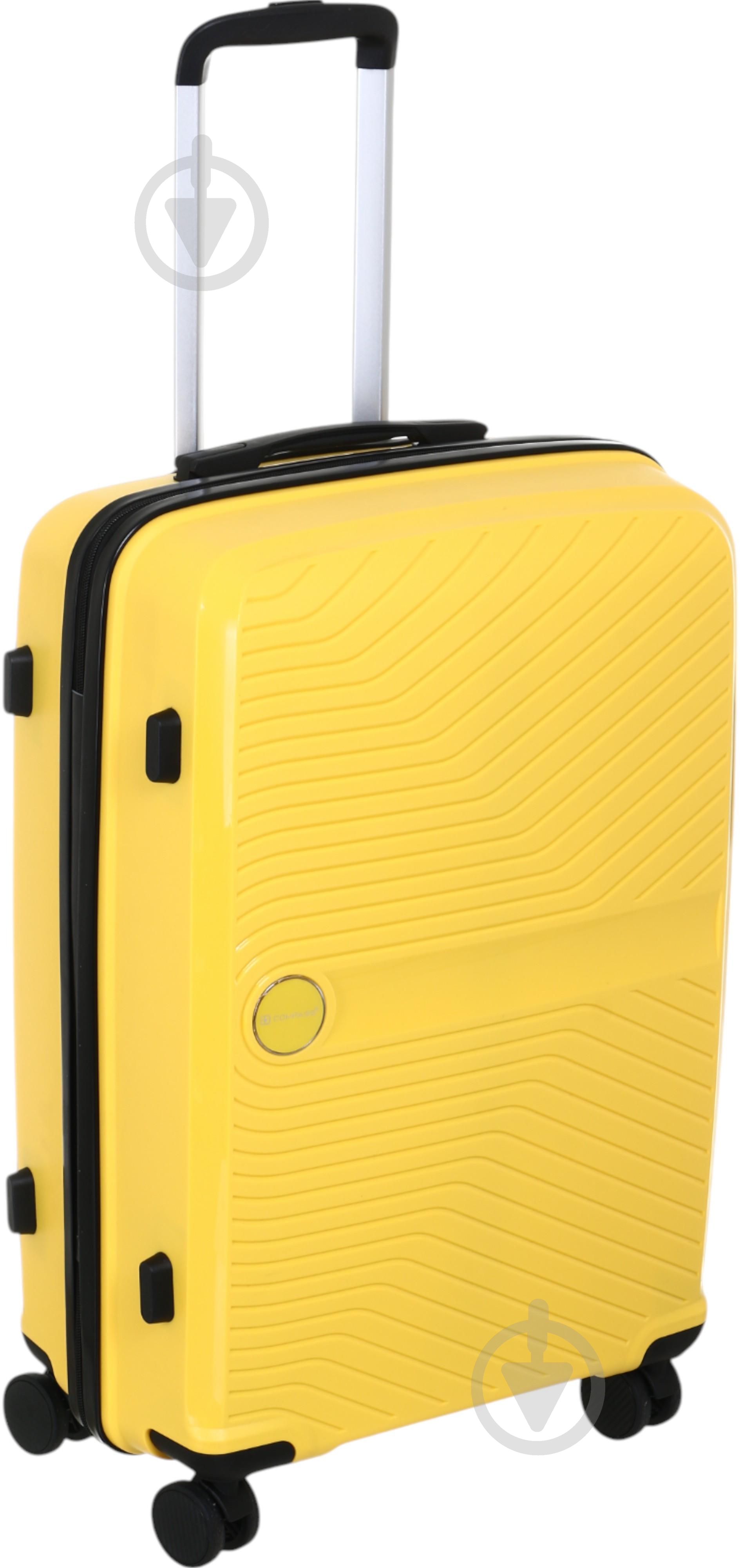 Чемодан Compass PP-849 M желтый - фото 3
