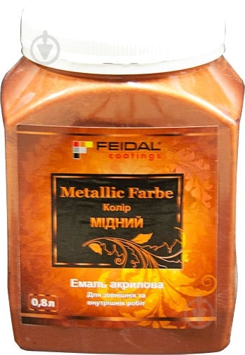 Декоративная краска акриловая Feidal Metallic Farbe глянец 0,8 л - фото 1