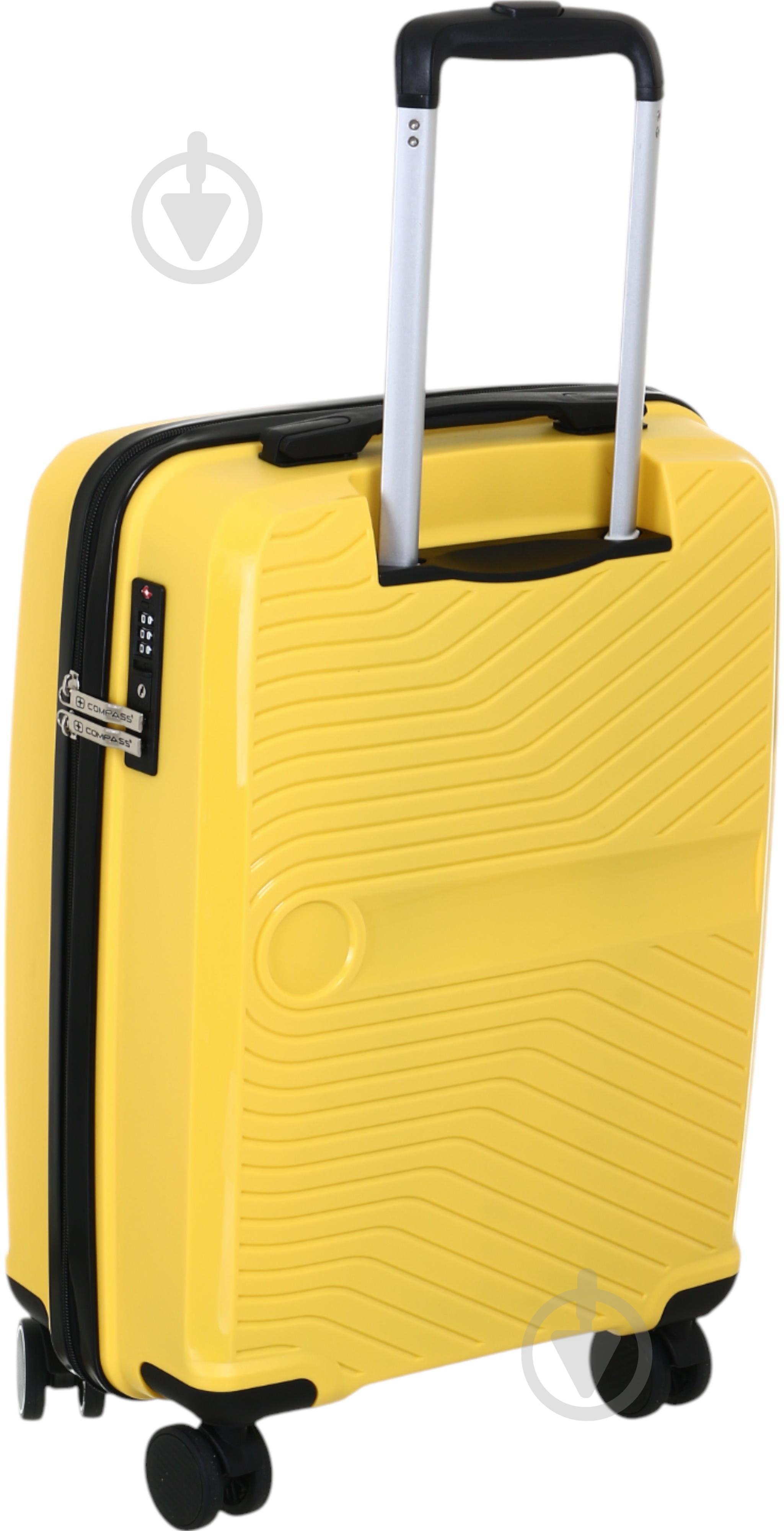 Чемодан Compass PP-849 S желтый - фото 5 Чемодан Compass PP-849 S желтый - фото 5
