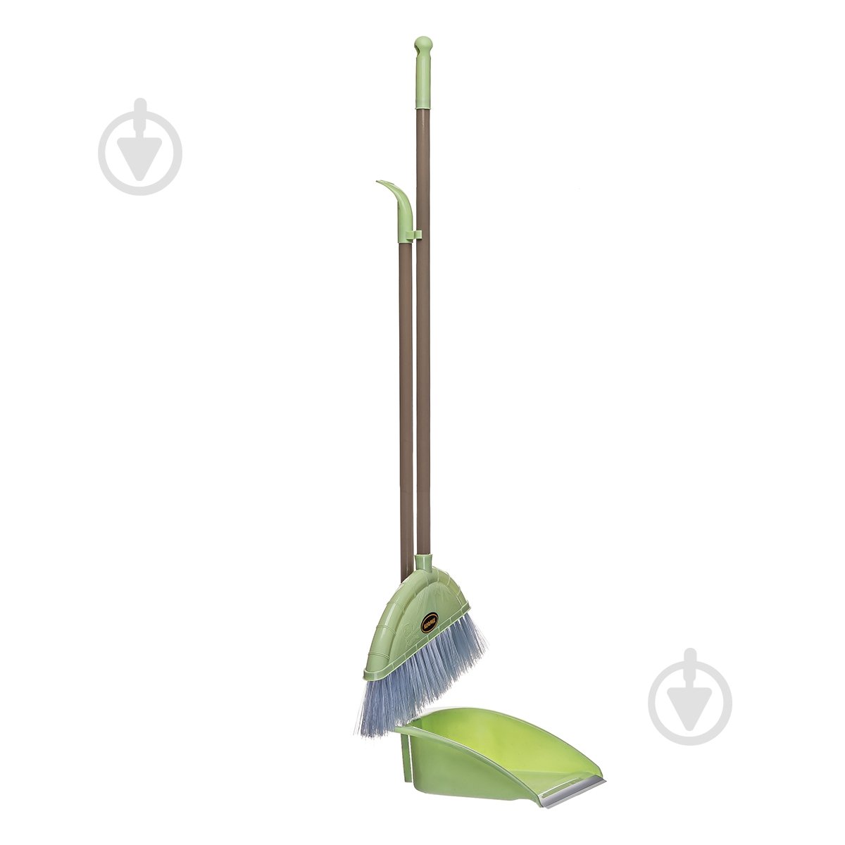 Совок со щеткой L-15 Kornel 85 см зеленый KL-15 зелений - фото 1