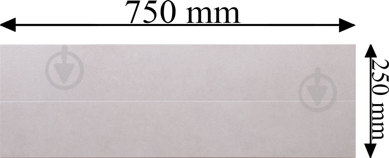 Плитка Emigres Довер грис 25x75 - фото 4