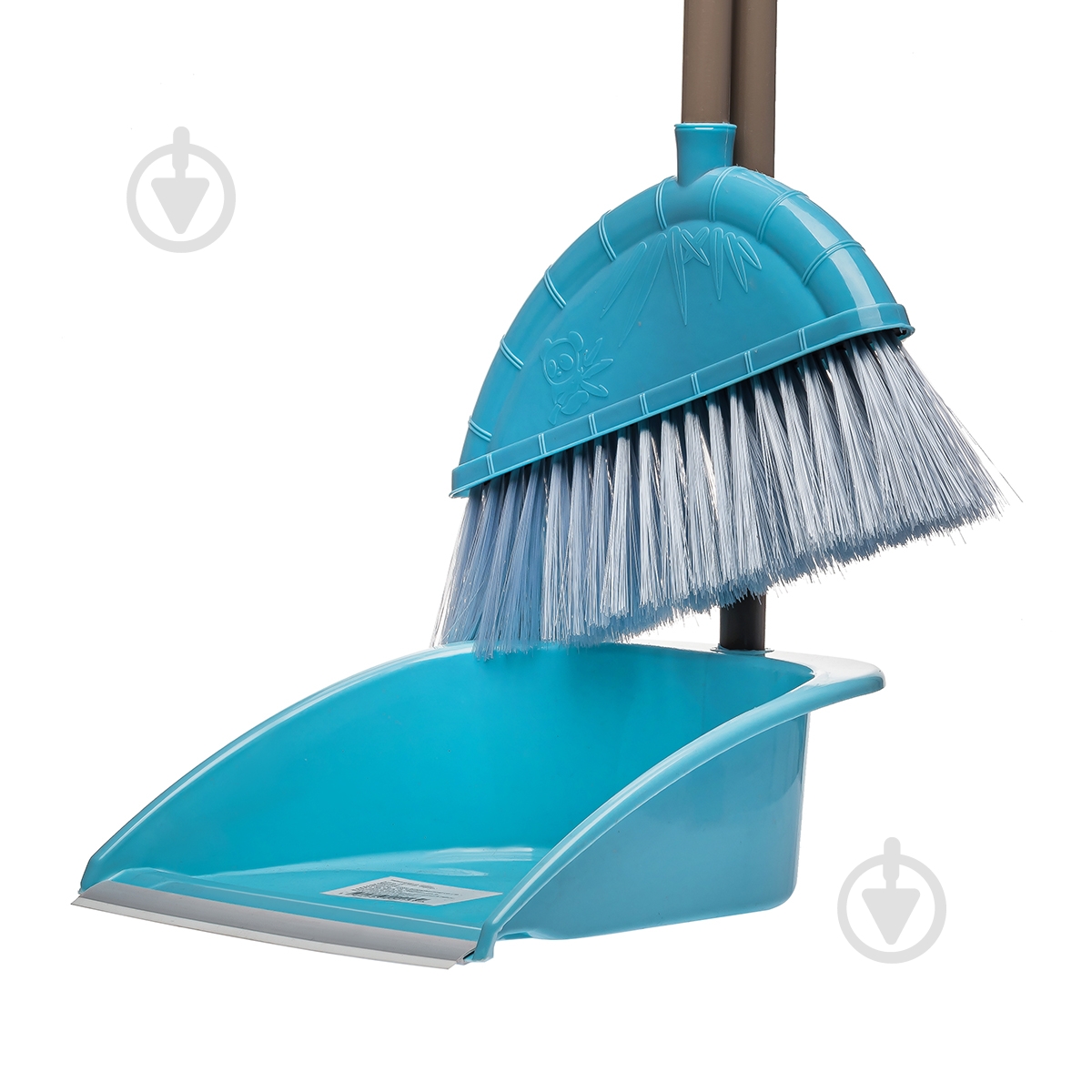 Совок со щеткой KL-15 Kornel 85 см голубое KL-15 блакитний - фото 2