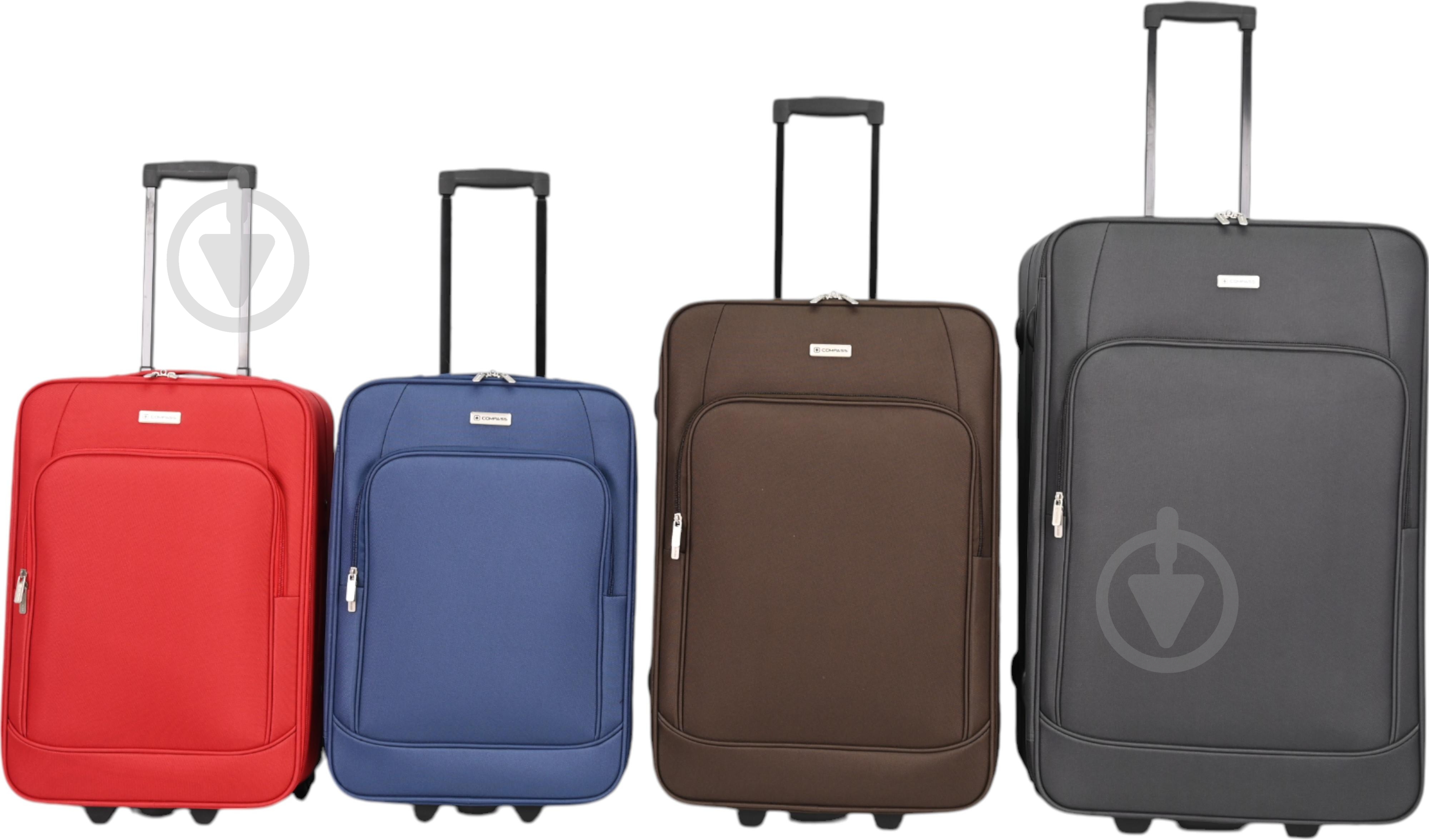 Чемодан Compass MS-2502 50 л красный 41x24x64 см M - фото 6