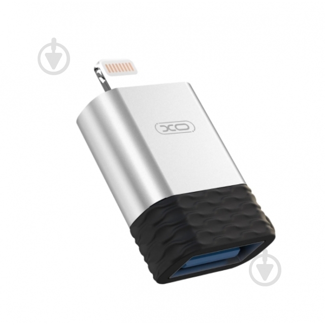 Адаптер Xo Lightning - USB NB186 серебро - фото 1