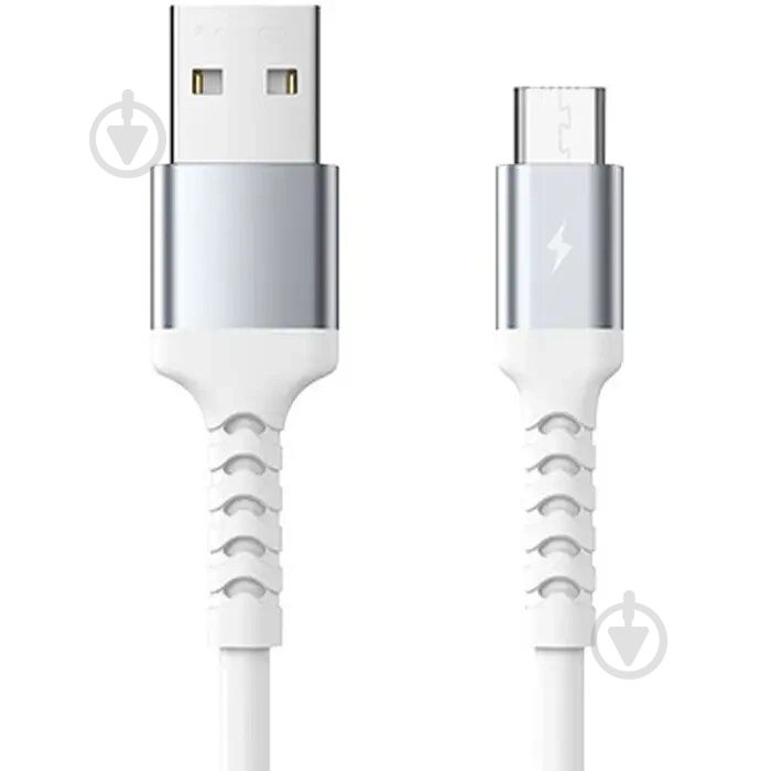 Кабель Remax USB A - Micro B Kayla RC-C008m 1 м white - фото 1