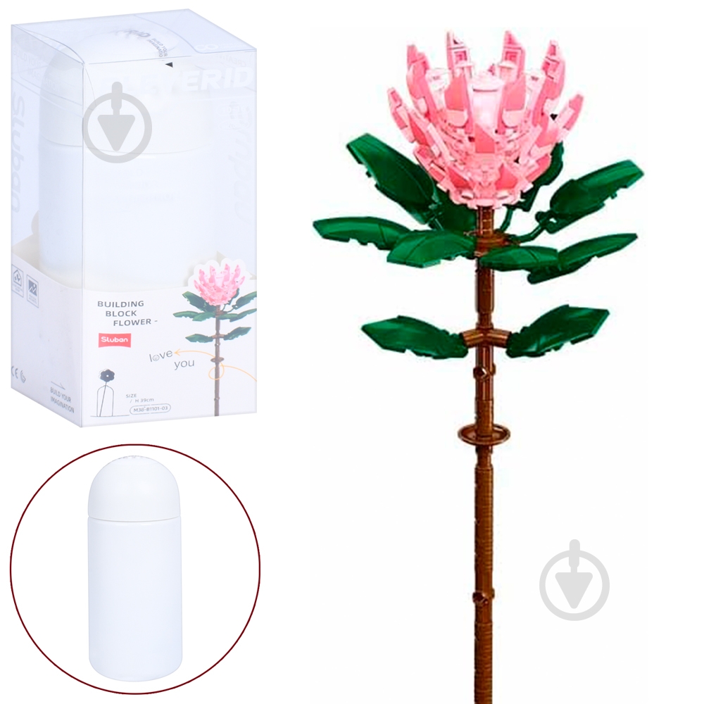 Конструктор Sluban Королівська протея M38-B1101-03 - фото 1 Конструктор Sluban Королівська протея M38-B1101-03 - фото 1